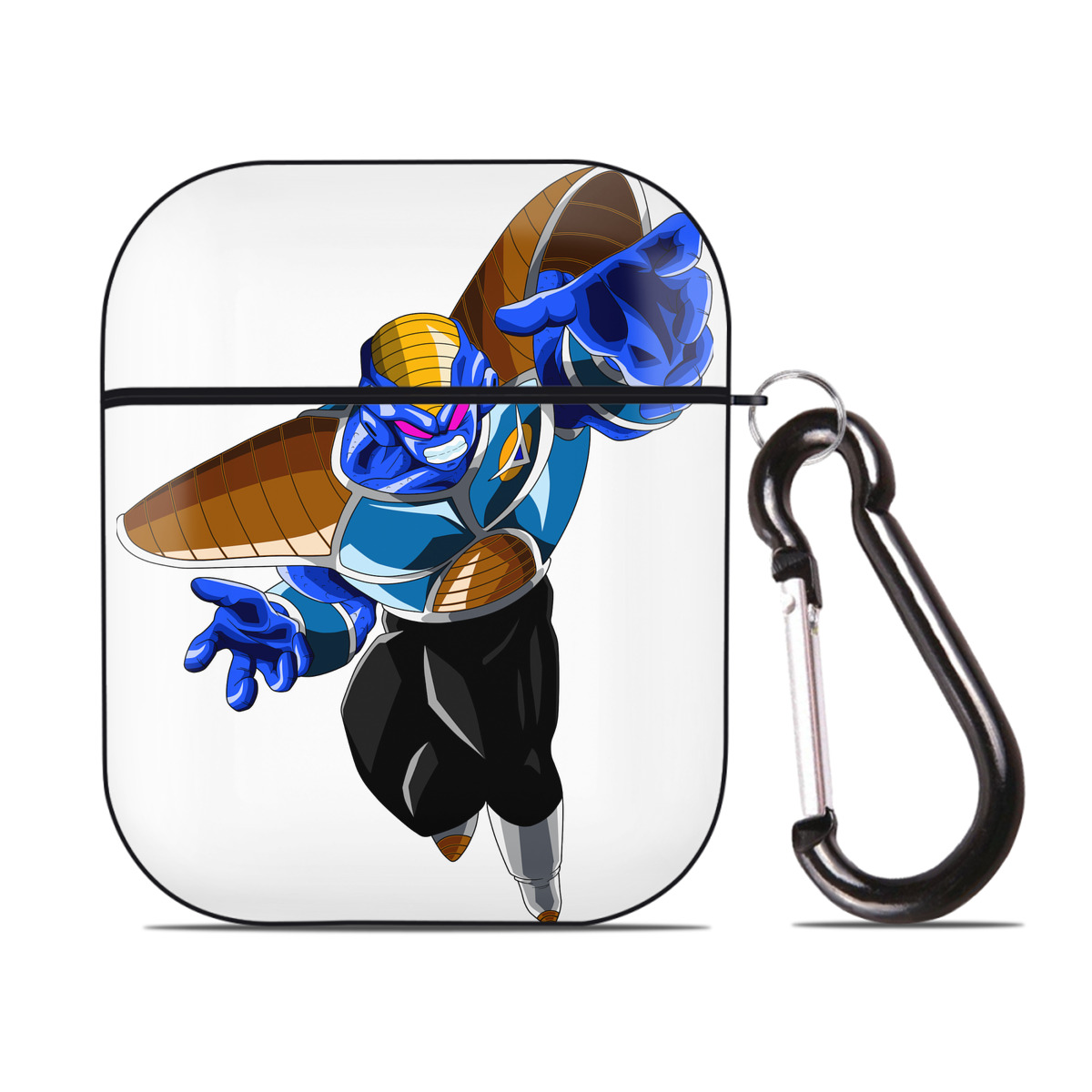 （画像用） ドラゴンボール DRAGON BALL AirPods 第2世代保護ケース ハードシェル ブラック 耐衝撃・防指紋・カラビナ付き