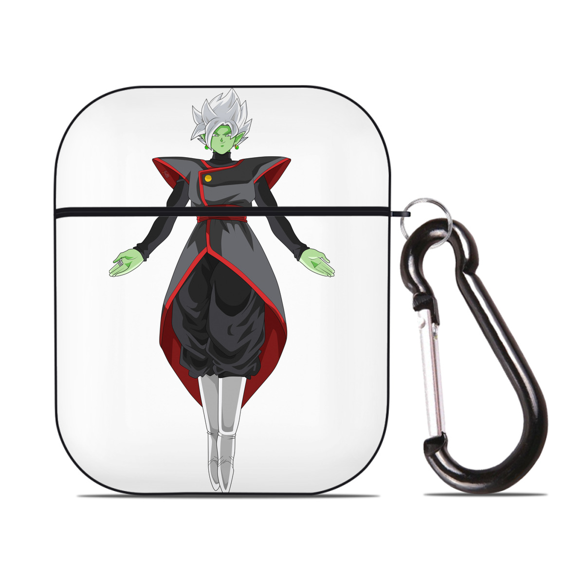 （画像用） ドラゴンボール DRAGON BALL AirPods 第2世代保護ケース ハードシェル ブラック 耐衝撃・防指紋・カラビナ付き