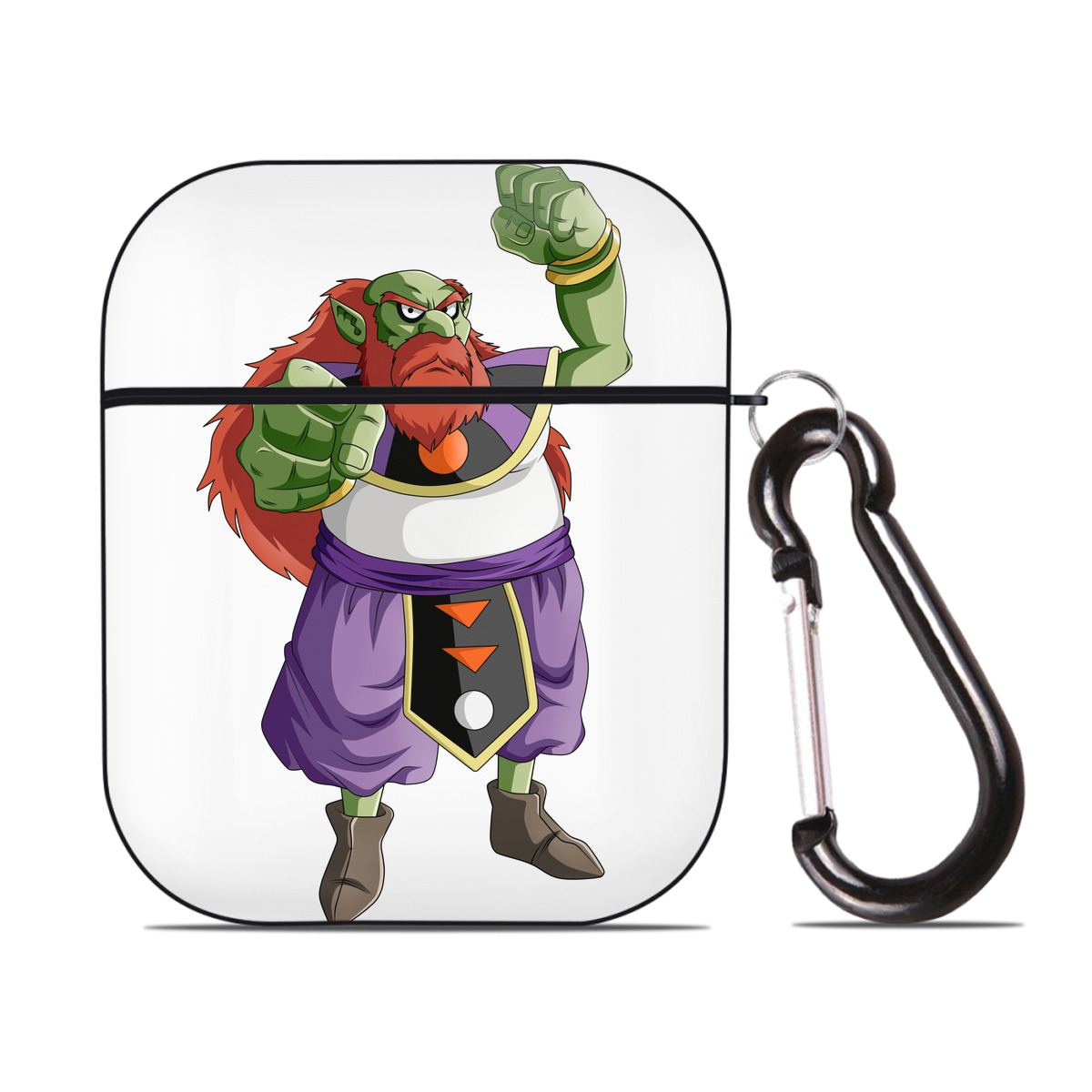 （画像用） ドラゴンボール DRAGON BALL AirPods 第2世代保護ケース ハードシェル ブラック 耐衝撃・防指紋・カラビナ付き