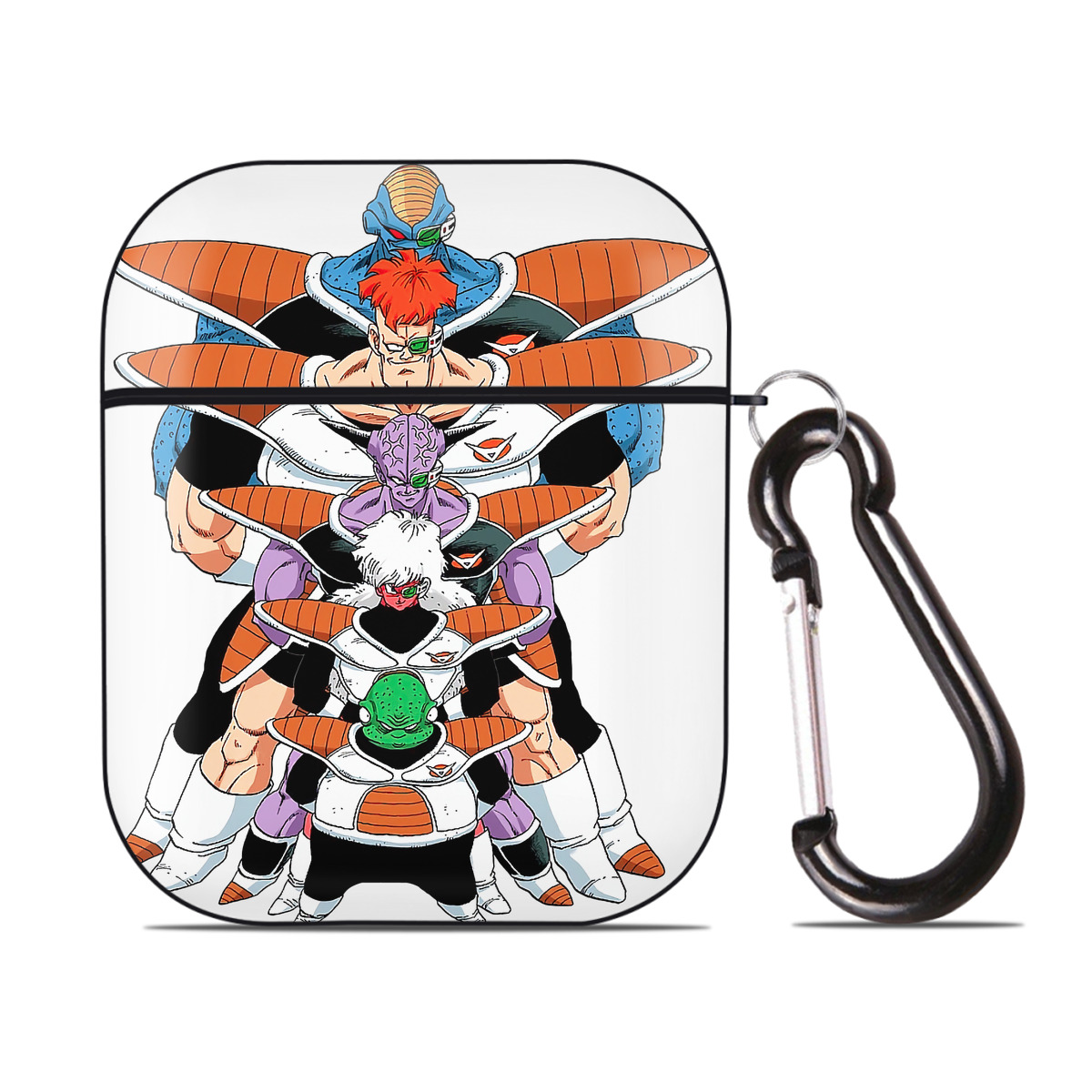 （画像用） ドラゴンボール DRAGON BALL AirPods 第2世代保護ケース ハードシェル ブラック 耐衝撃・防指紋・カラビナ付き