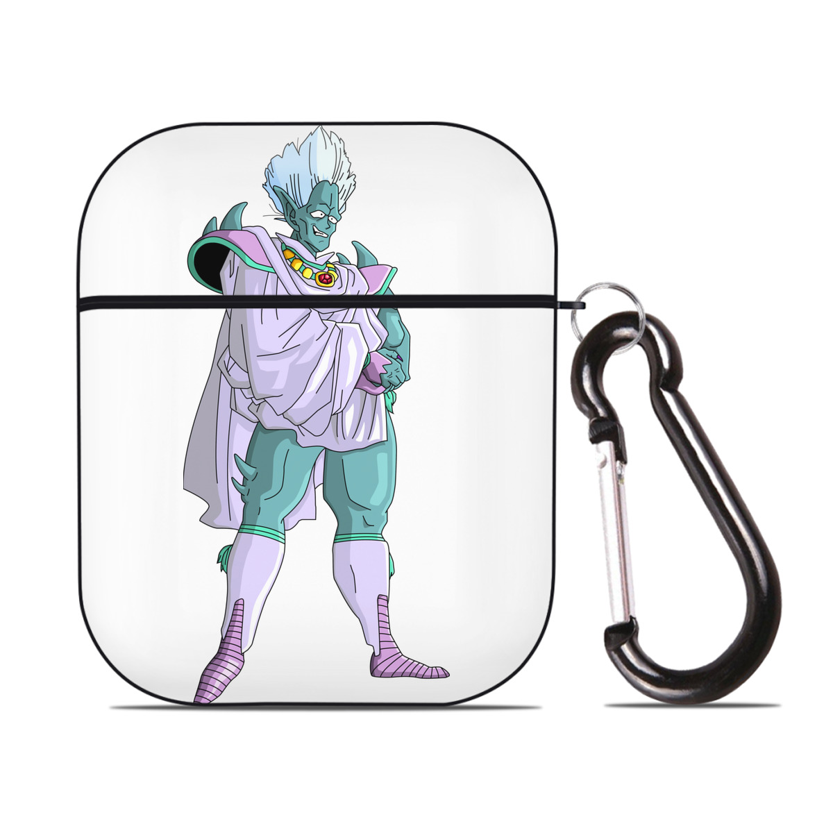 （画像用） ドラゴンボール DRAGON BALL AirPods 第2世代保護ケース ハードシェル ブラック 耐衝撃・防指紋・カラビナ付き