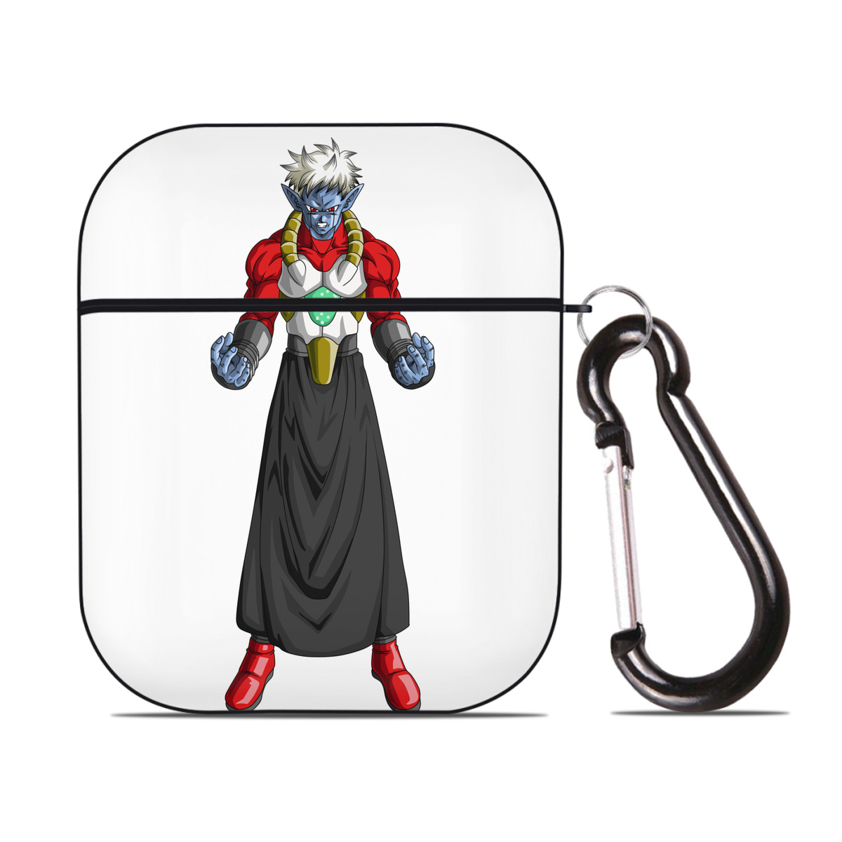 （画像用） ドラゴンボール DRAGON BALL AirPods 第2世代保護ケース ハードシェル ブラック 耐衝撃・防指紋・カラビナ付き