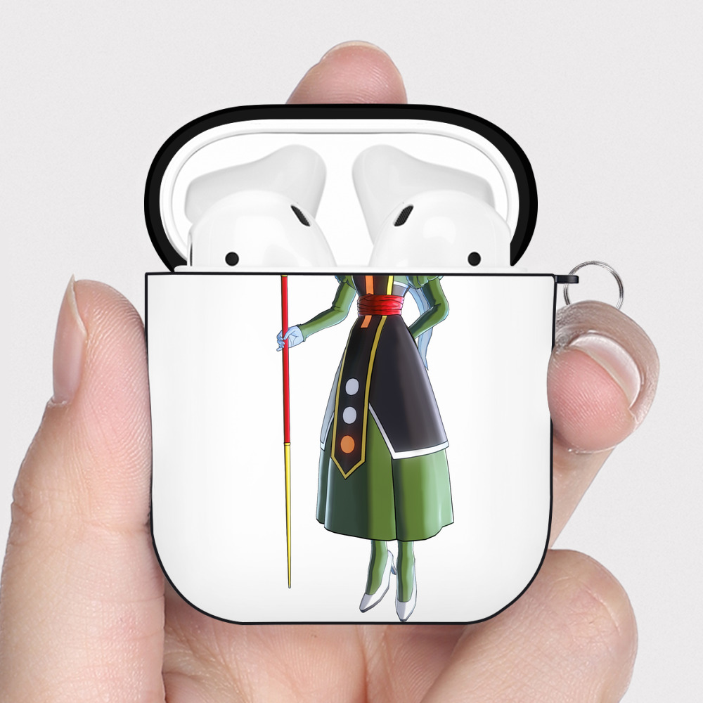 （画像用） ドラゴンボール DRAGON BALL AirPods 第2世代保護ケース ハードシェル ブラック 耐衝撃・防指紋・カラビナ付き