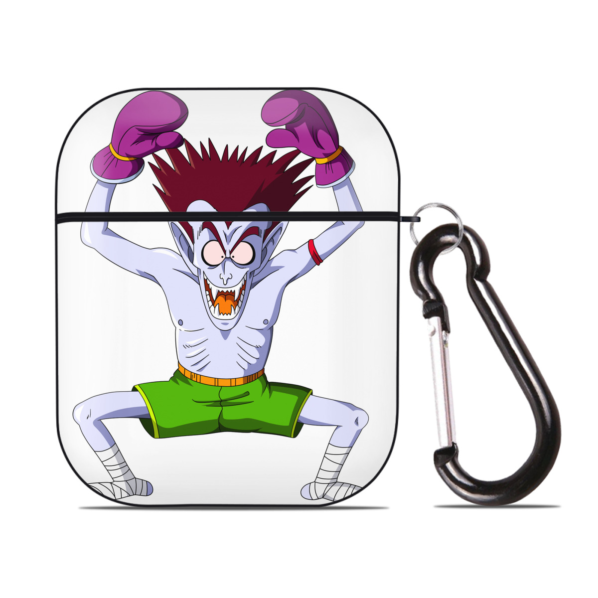 （画像用） ドラゴンボール DRAGON BALL AirPods 第2世代保護ケース ハードシェル ブラック 耐衝撃・防指紋・カラビナ付き