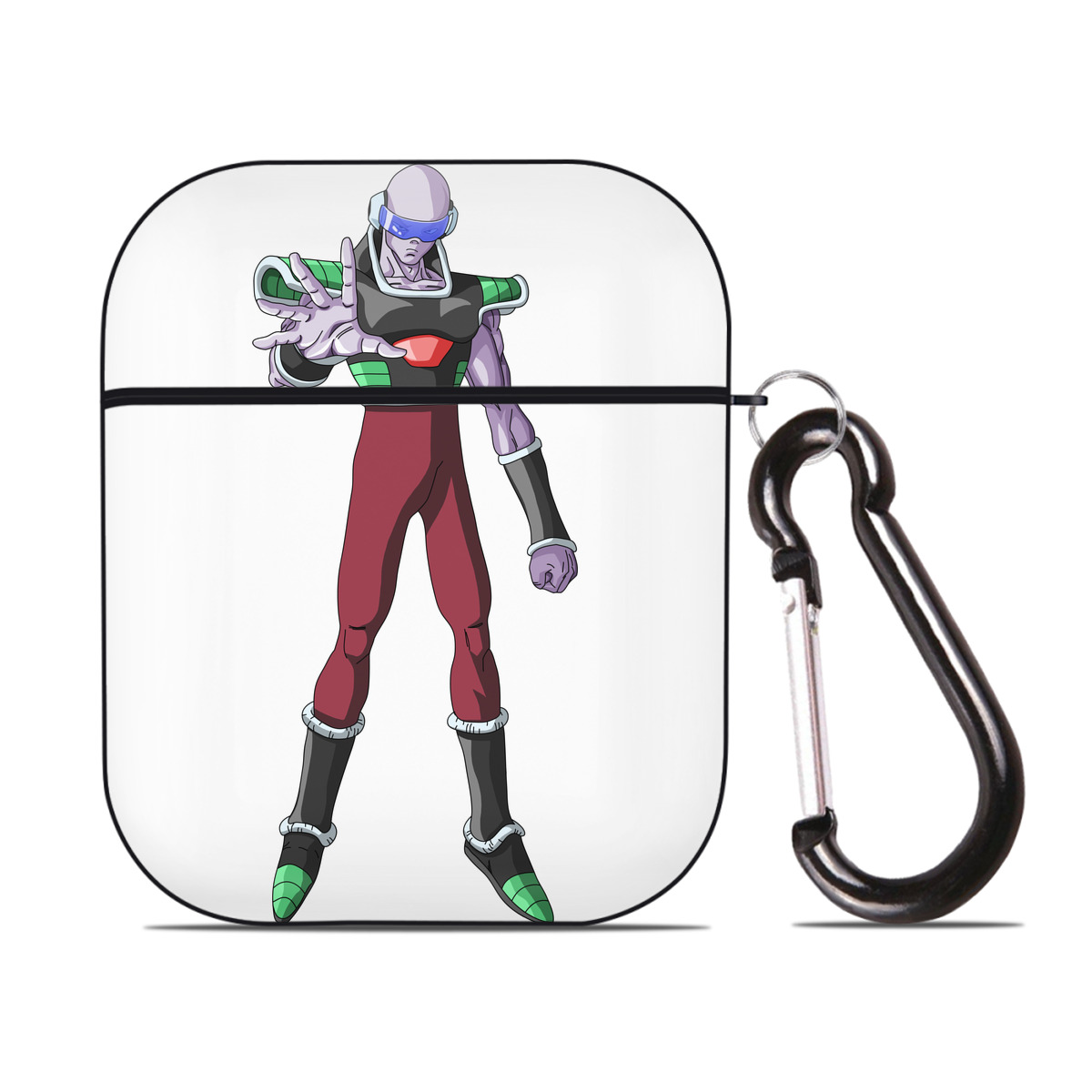 （画像用） ドラゴンボール DRAGON BALL AirPods 第2世代保護ケース ハードシェル ブラック 耐衝撃・防指紋・カラビナ付き
