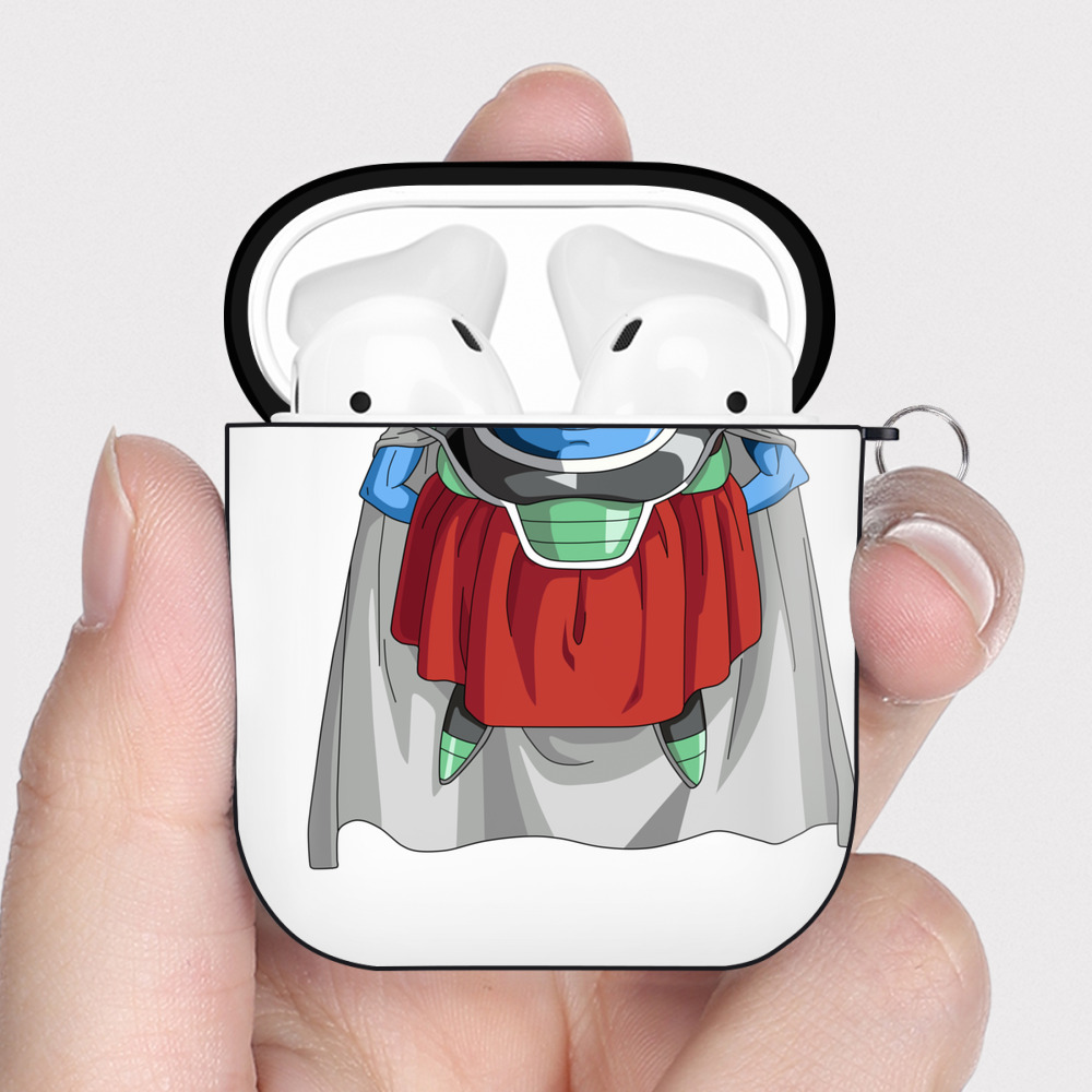 （画像用） ドラゴンボール DRAGON BALL AirPods 第2世代保護ケース ハードシェル ブラック 耐衝撃・防指紋・カラビナ付き