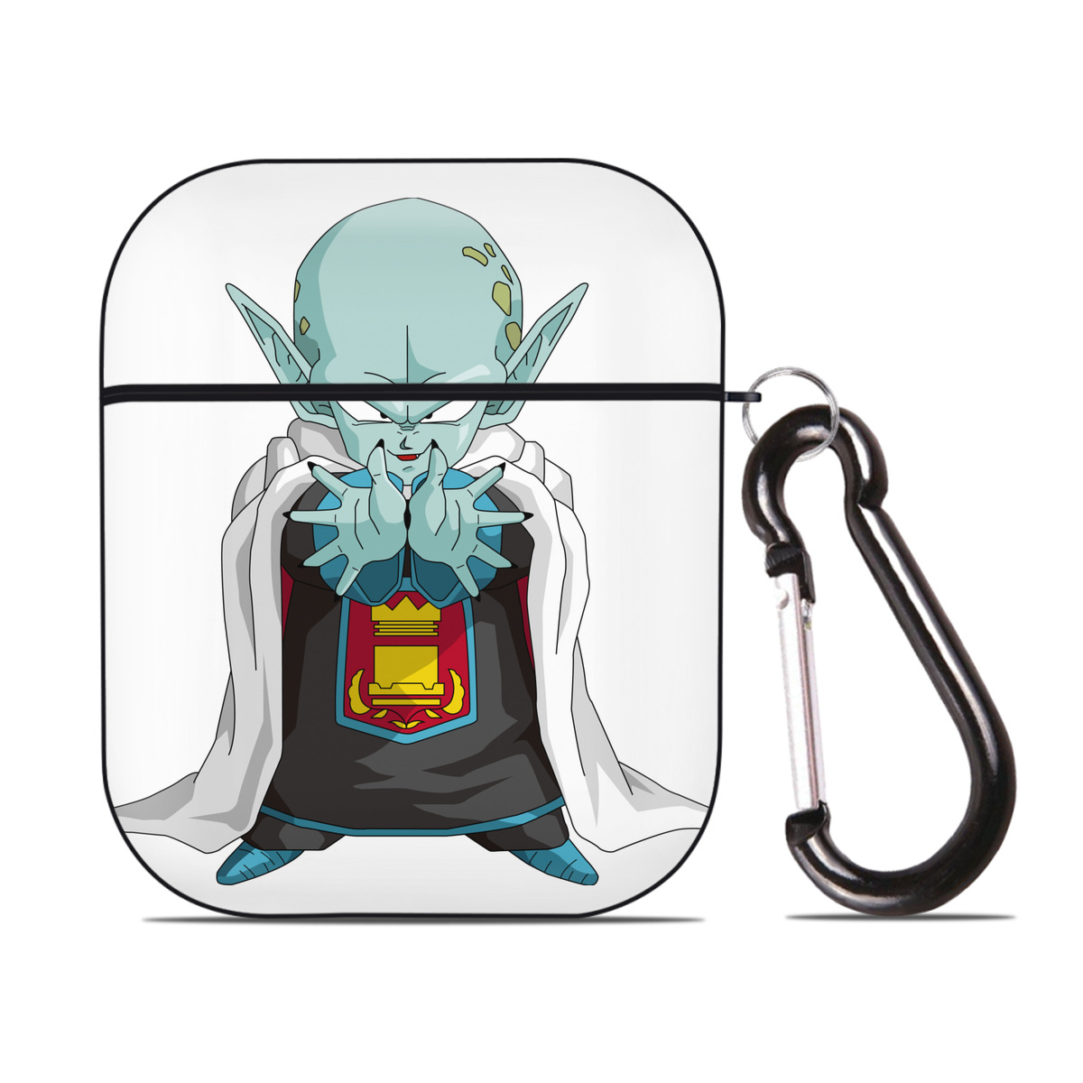 （画像用） ドラゴンボール DRAGON BALL AirPods 第2世代保護ケース ハードシェル ブラック 耐衝撃・防指紋・カラビナ付き