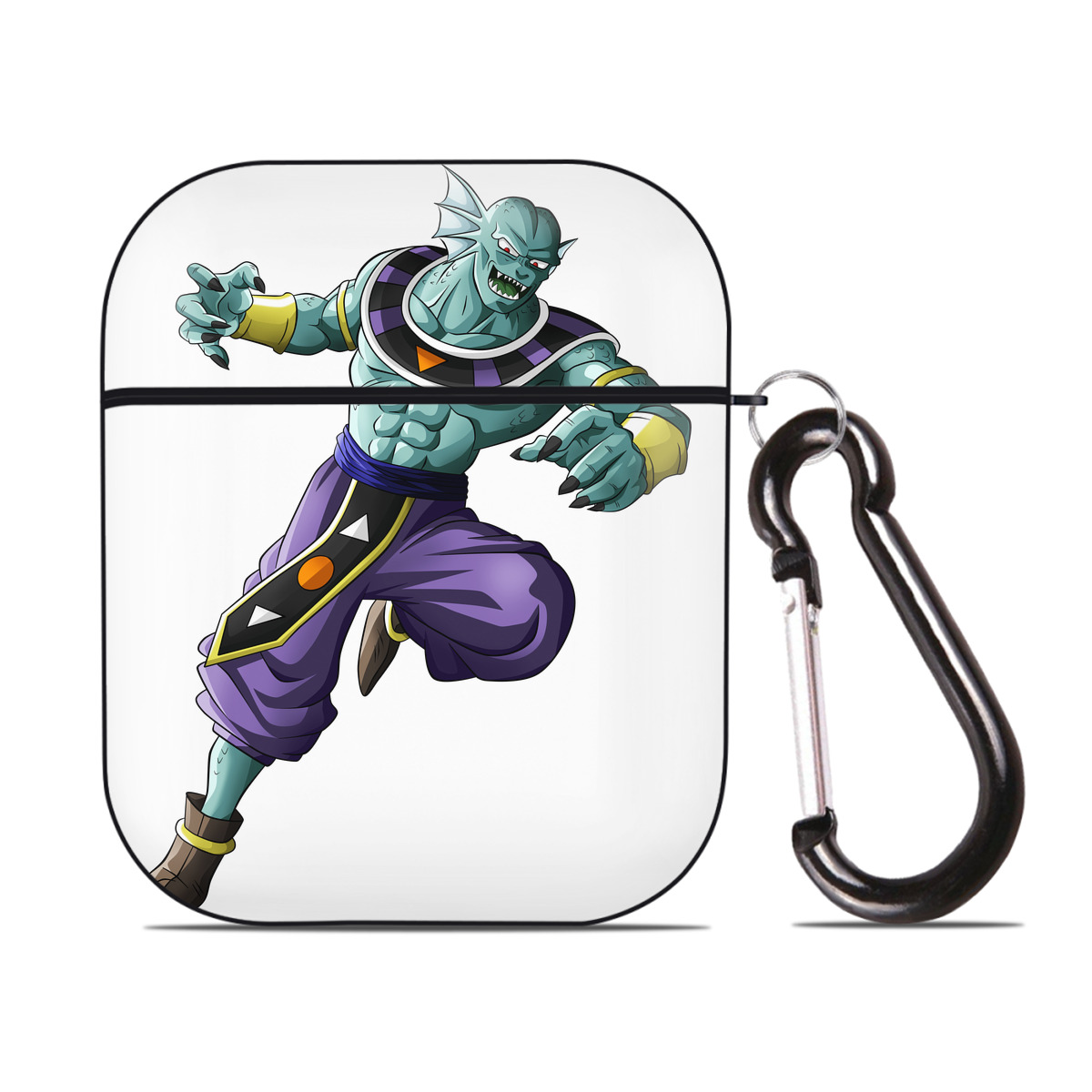 （画像用） ドラゴンボール DRAGON BALL AirPods 第2世代保護ケース ハードシェル ブラック 耐衝撃・防指紋・カラビナ付き