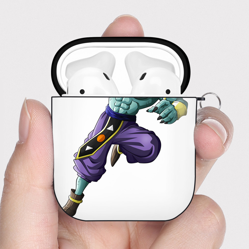 （画像用） ドラゴンボール DRAGON BALL AirPods 第2世代保護ケース ハードシェル ブラック 耐衝撃・防指紋・カラビナ付き