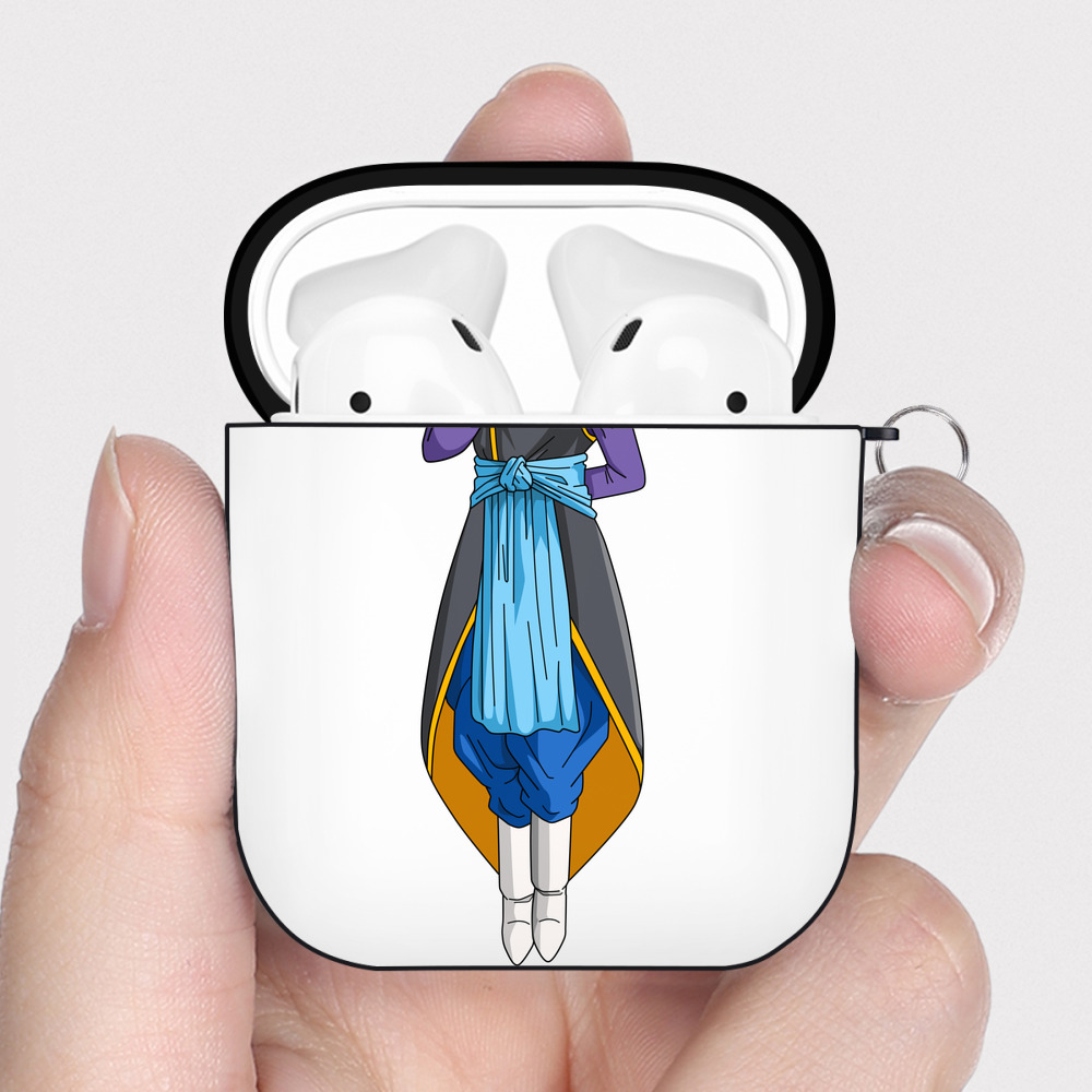（画像用） ドラゴンボール DRAGON BALL AirPods 第2世代保護ケース ハードシェル ブラック 耐衝撃・防指紋・カラビナ付き