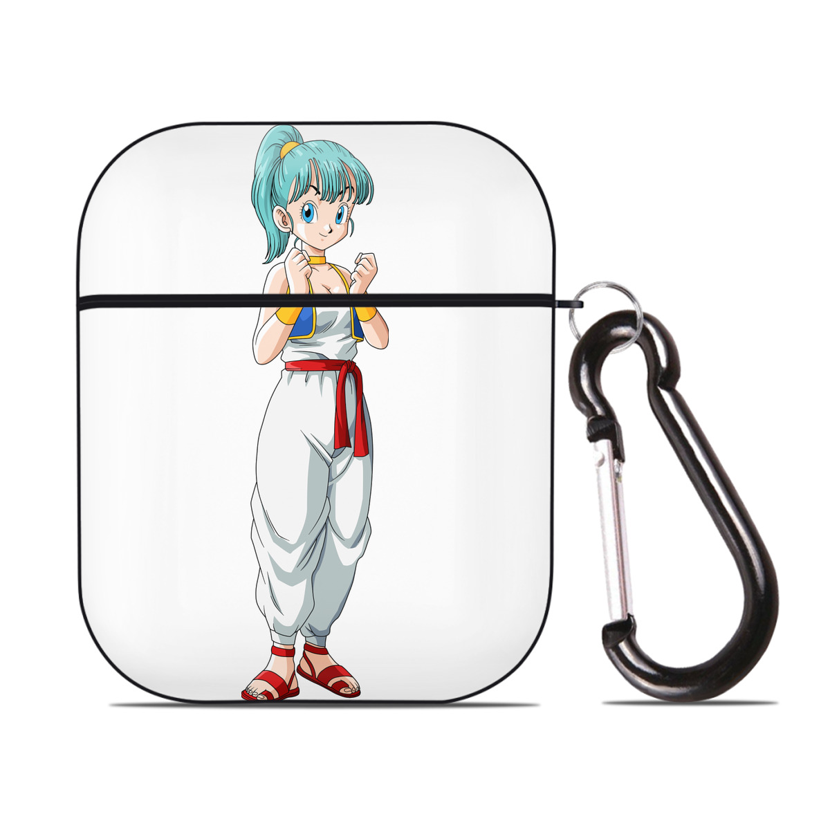 （画像用） ドラゴンボール DRAGON BALL AirPods 第2世代保護ケース ハードシェル ブラック 耐衝撃・防指紋・カラビナ付き