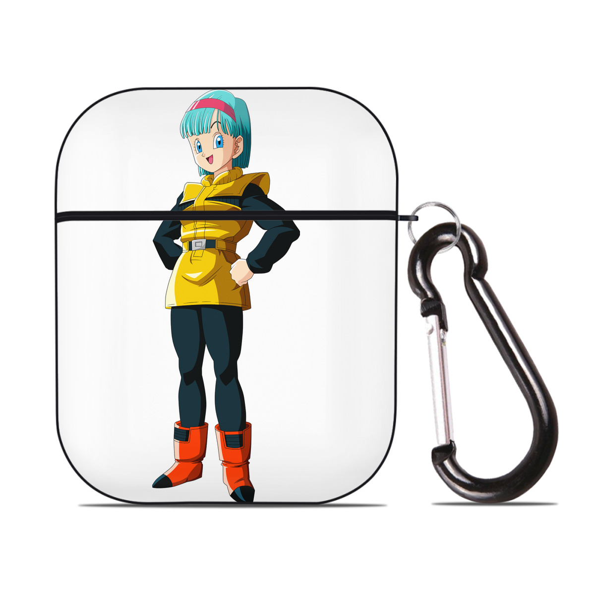 （画像用） ドラゴンボール DRAGON BALL AirPods 第2世代保護ケース ハードシェル ブラック 耐衝撃・防指紋・カラビナ付き
