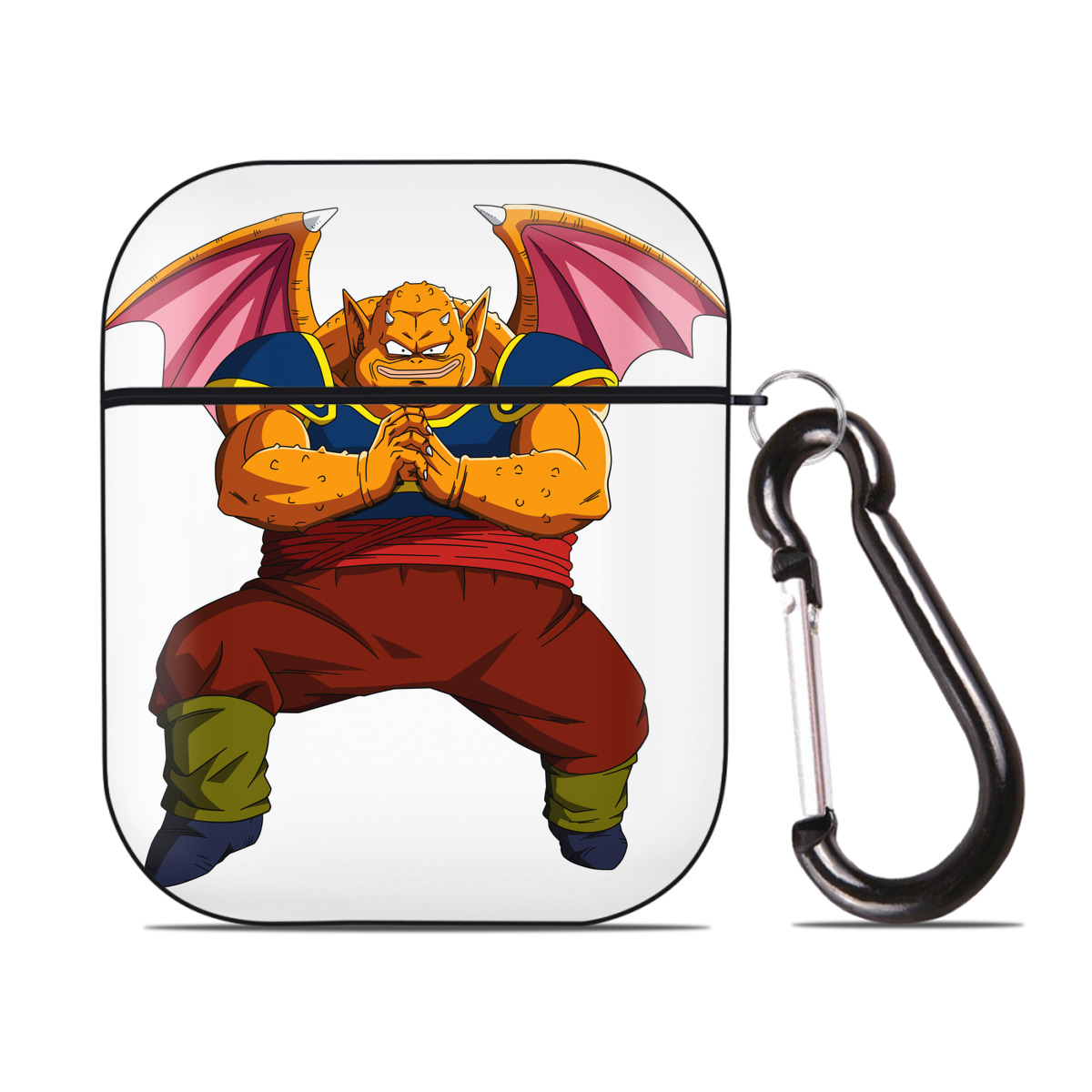 （画像用） ドラゴンボール DRAGON BALL AirPods 第2世代保護ケース ハードシェル ブラック 耐衝撃・防指紋・カラビナ付き