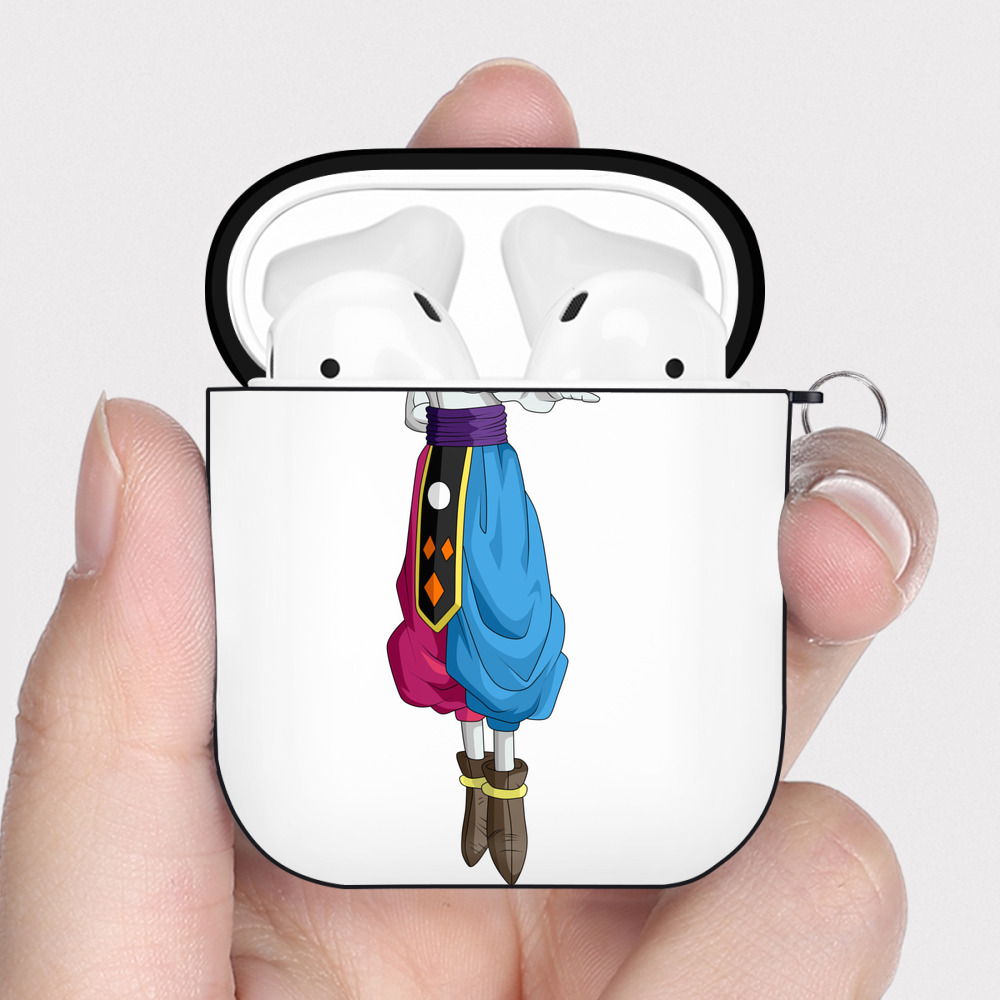 （画像用） ドラゴンボール DRAGON BALL AirPods 第2世代保護ケース ハードシェル ブラック 耐衝撃・防指紋・カラビナ付き