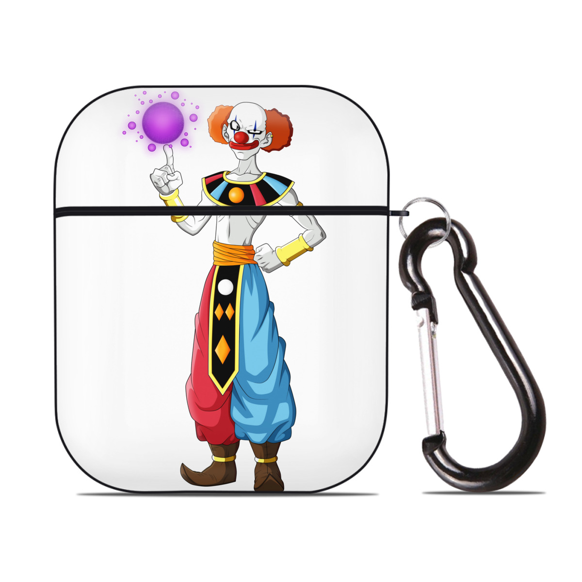 （画像用） ドラゴンボール DRAGON BALL AirPods 第2世代保護ケース ハードシェル ブラック 耐衝撃・防指紋・カラビナ付き