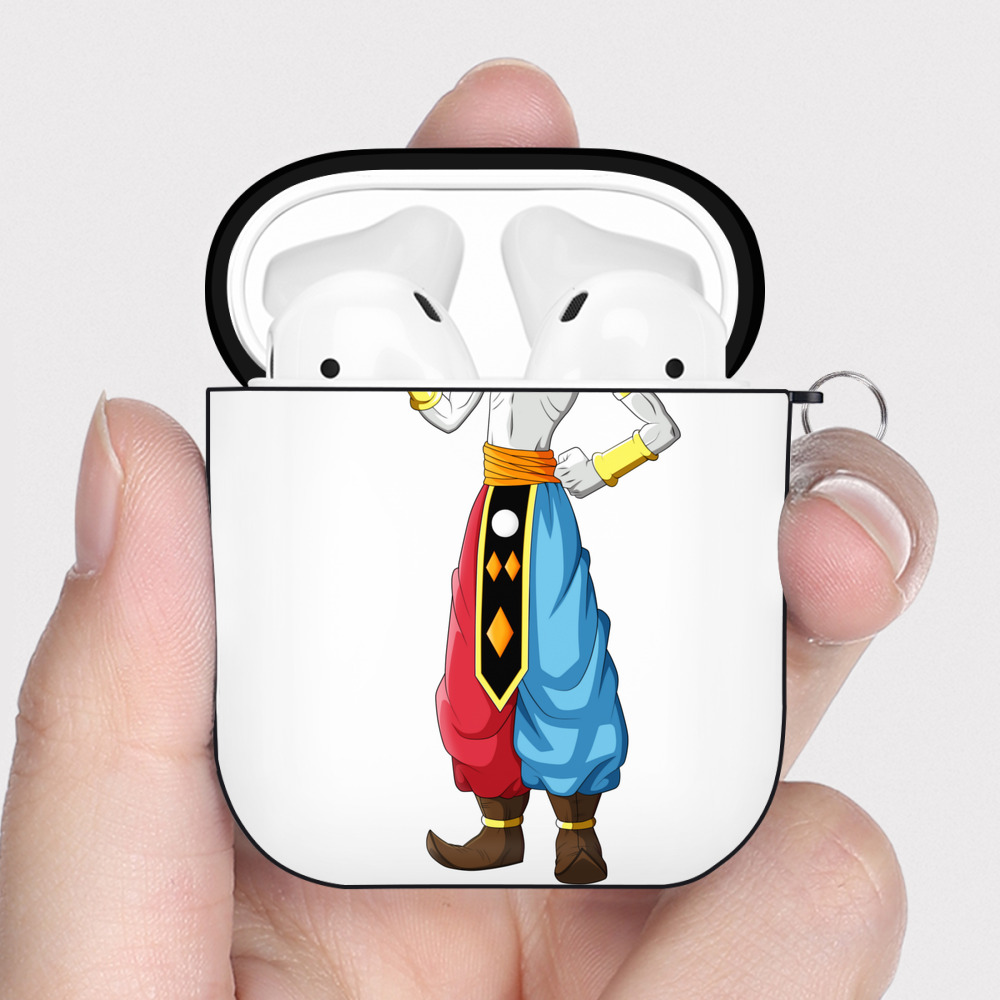 （画像用） ドラゴンボール DRAGON BALL AirPods 第2世代保護ケース ハードシェル ブラック 耐衝撃・防指紋・カラビナ付き