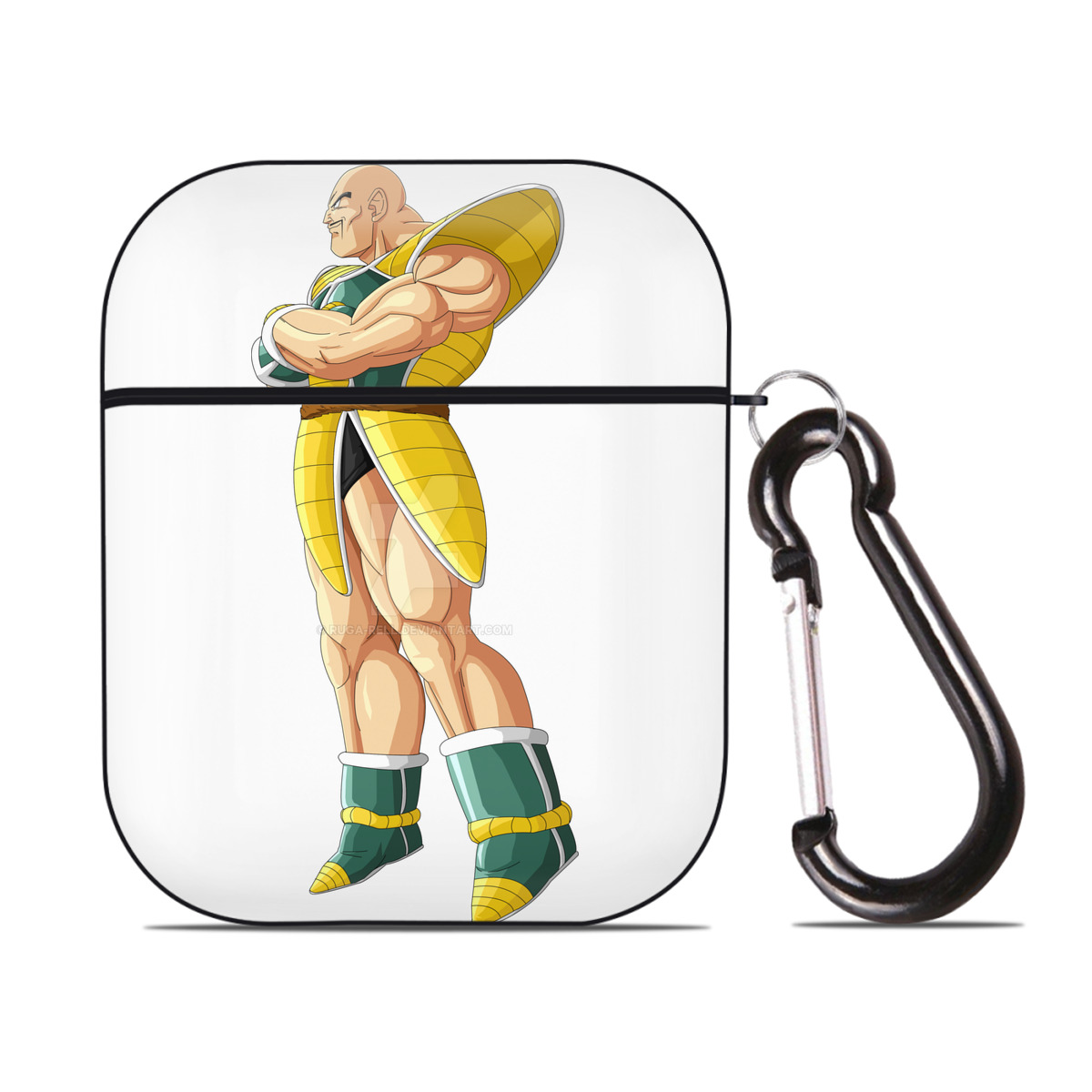 （画像用） ドラゴンボール DRAGON BALL AirPods 第2世代保護ケース ハードシェル ブラック 耐衝撃・防指紋・カラビナ付き
