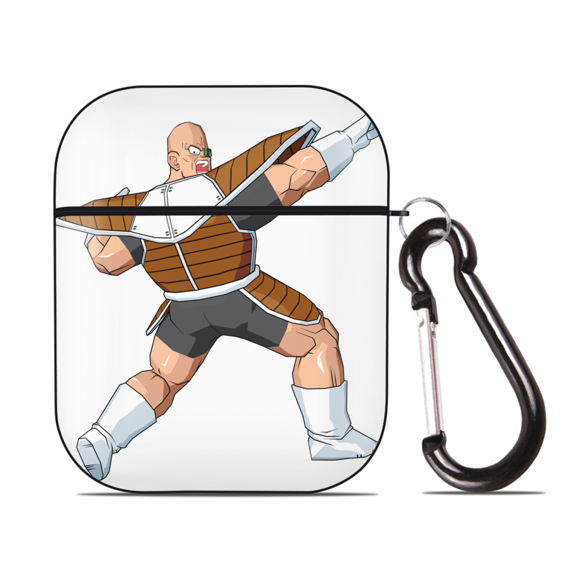 （画像用） ドラゴンボール DRAGON BALL AirPods 第2世代保護ケース ハードシェル ブラック 耐衝撃・防指紋・カラビナ付き