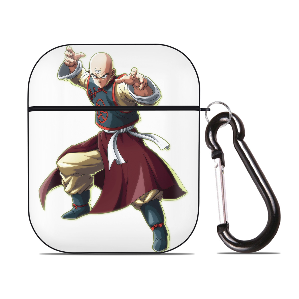 （画像用） ドラゴンボール DRAGON BALL AirPods 第2世代保護ケース ハードシェル ブラック 耐衝撃・防指紋・カラビナ付き