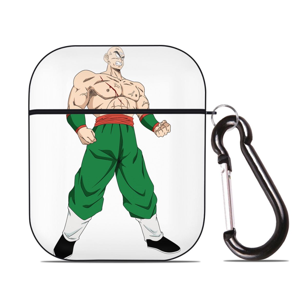 （画像用） ドラゴンボール DRAGON BALL AirPods 第2世代保護ケース ハードシェル ブラック 耐衝撃・防指紋・カラビナ付き