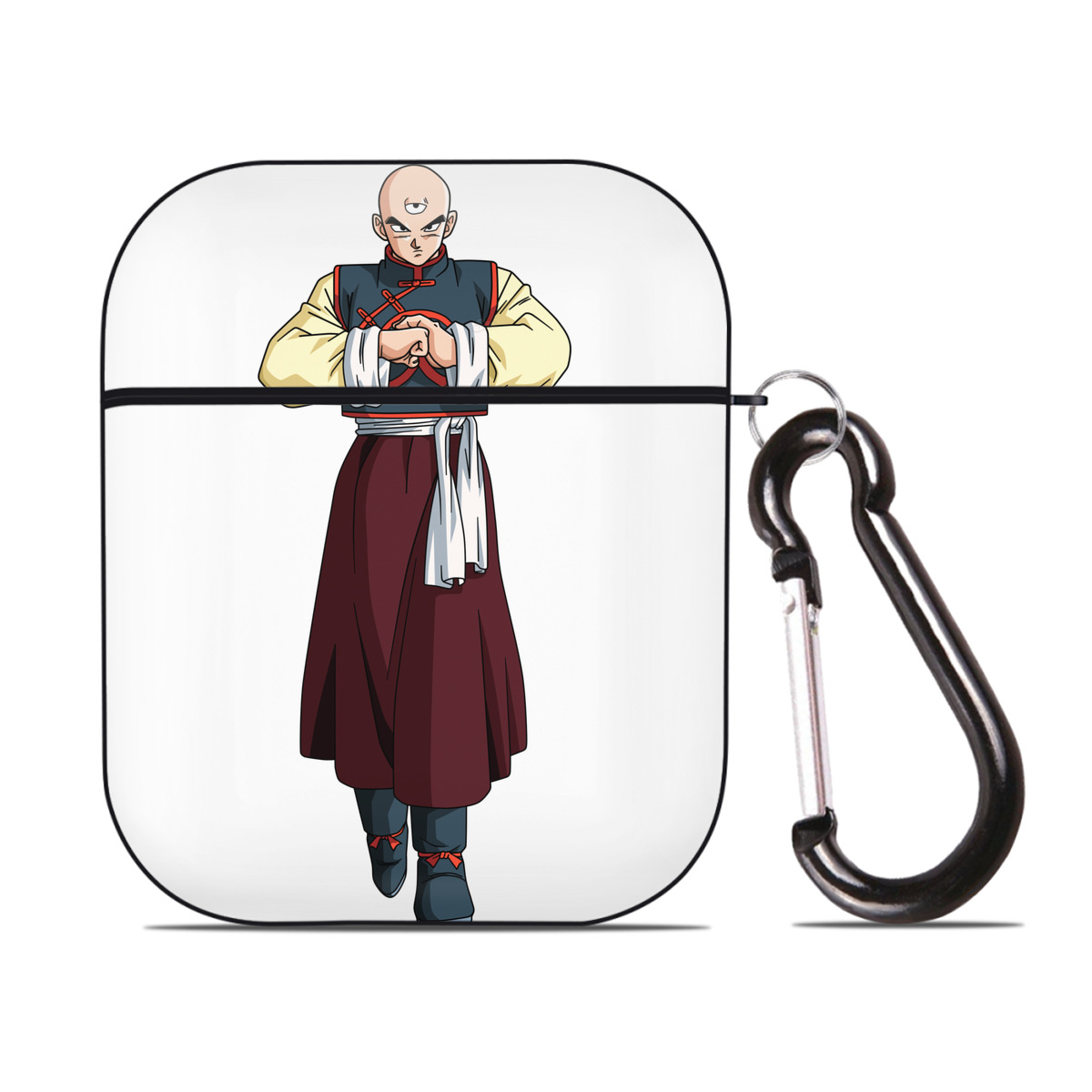 （画像用） ドラゴンボール DRAGON BALL AirPods 第2世代保護ケース ハードシェル ブラック 耐衝撃・防指紋・カラビナ付き