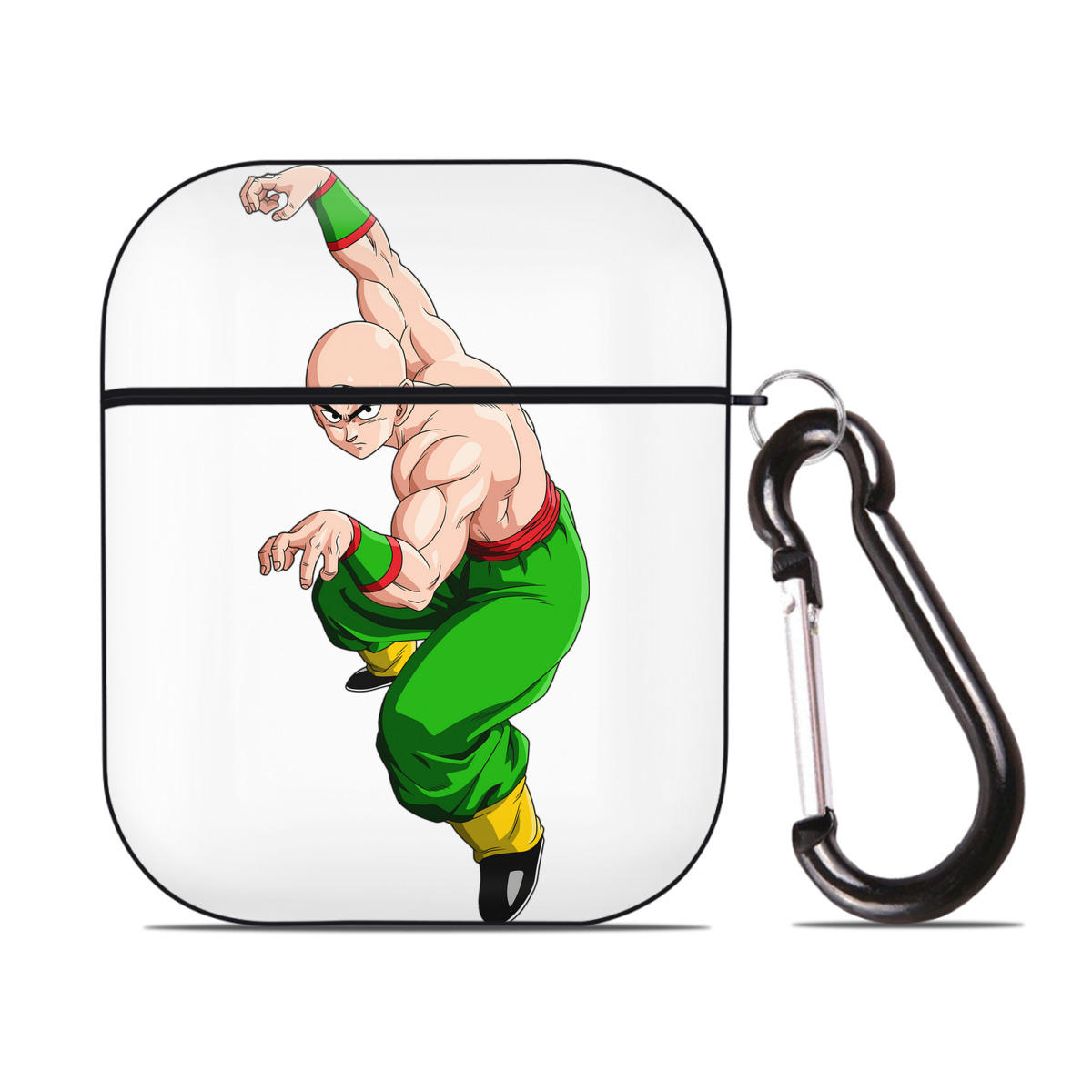 （画像用） ドラゴンボール DRAGON BALL AirPods 第2世代保護ケース ハードシェル ブラック 耐衝撃・防指紋・カラビナ付き