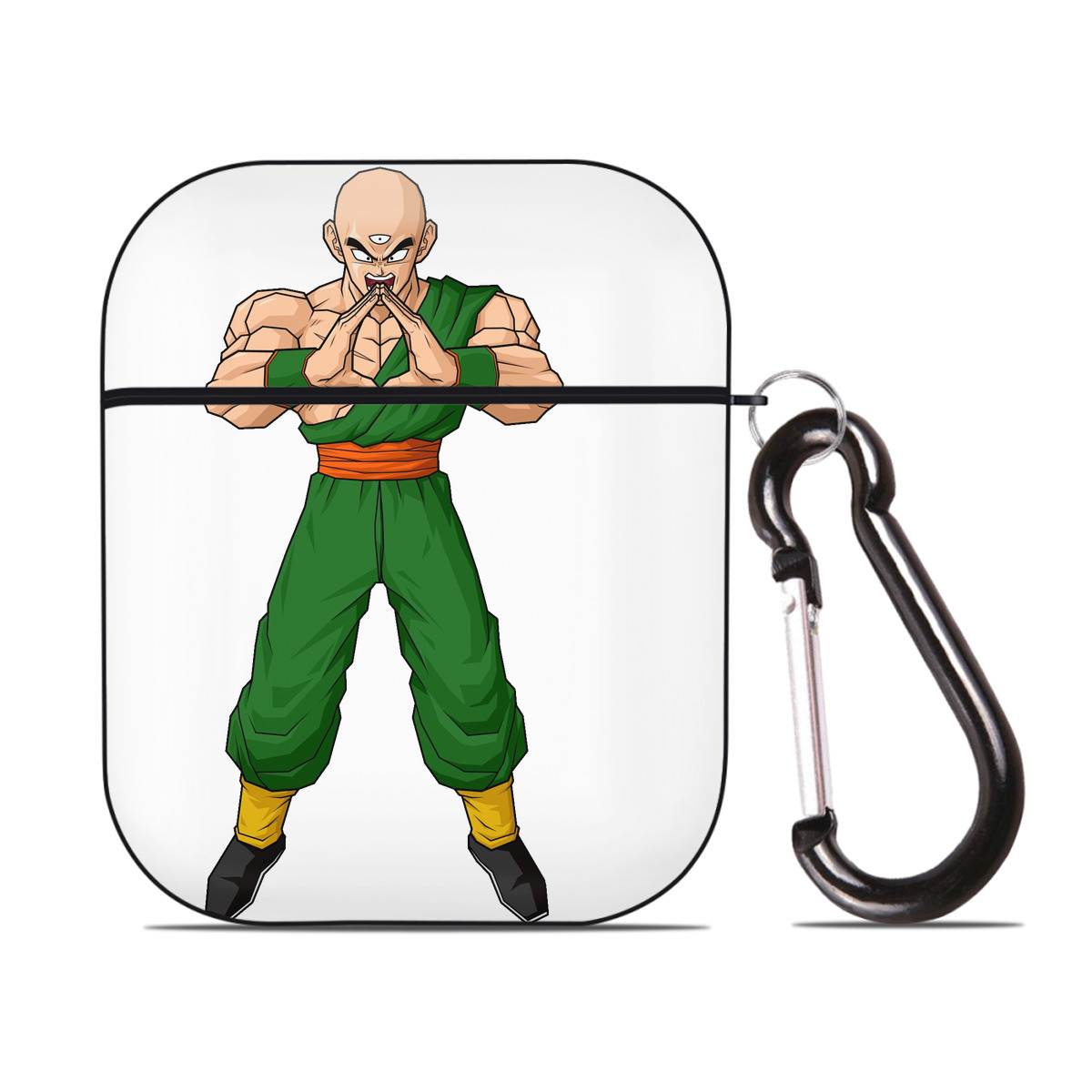 （画像用） ドラゴンボール DRAGON BALL AirPods 第2世代保護ケース ハードシェル ブラック 耐衝撃・防指紋・カラビナ付き
