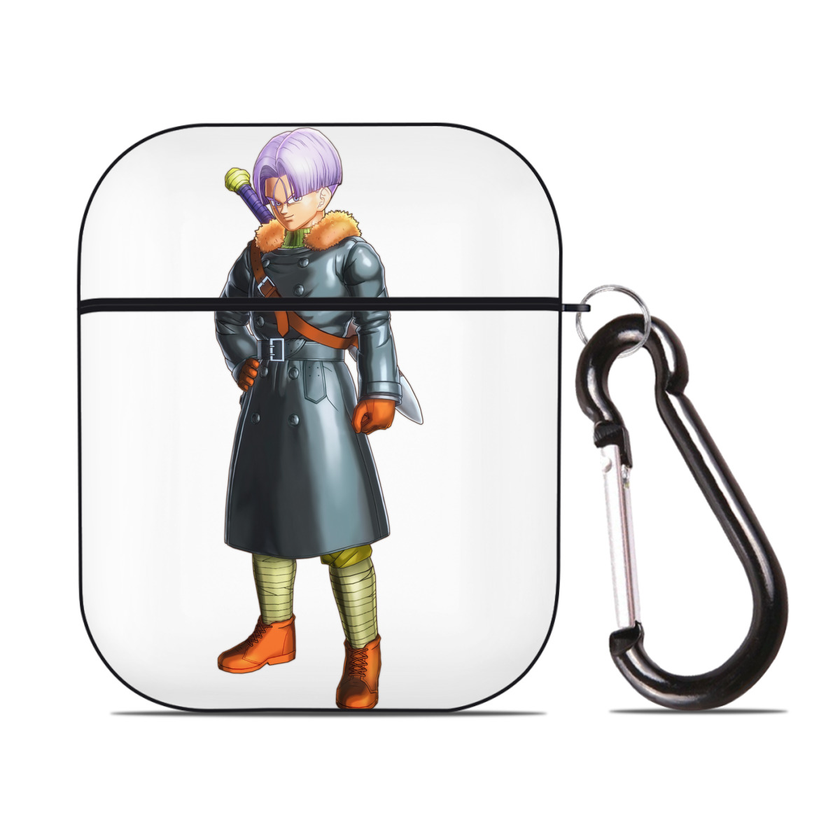 （画像用） ドラゴンボール DRAGON BALL AirPods 第2世代保護ケース ハードシェル ブラック 耐衝撃・防指紋・カラビナ付き