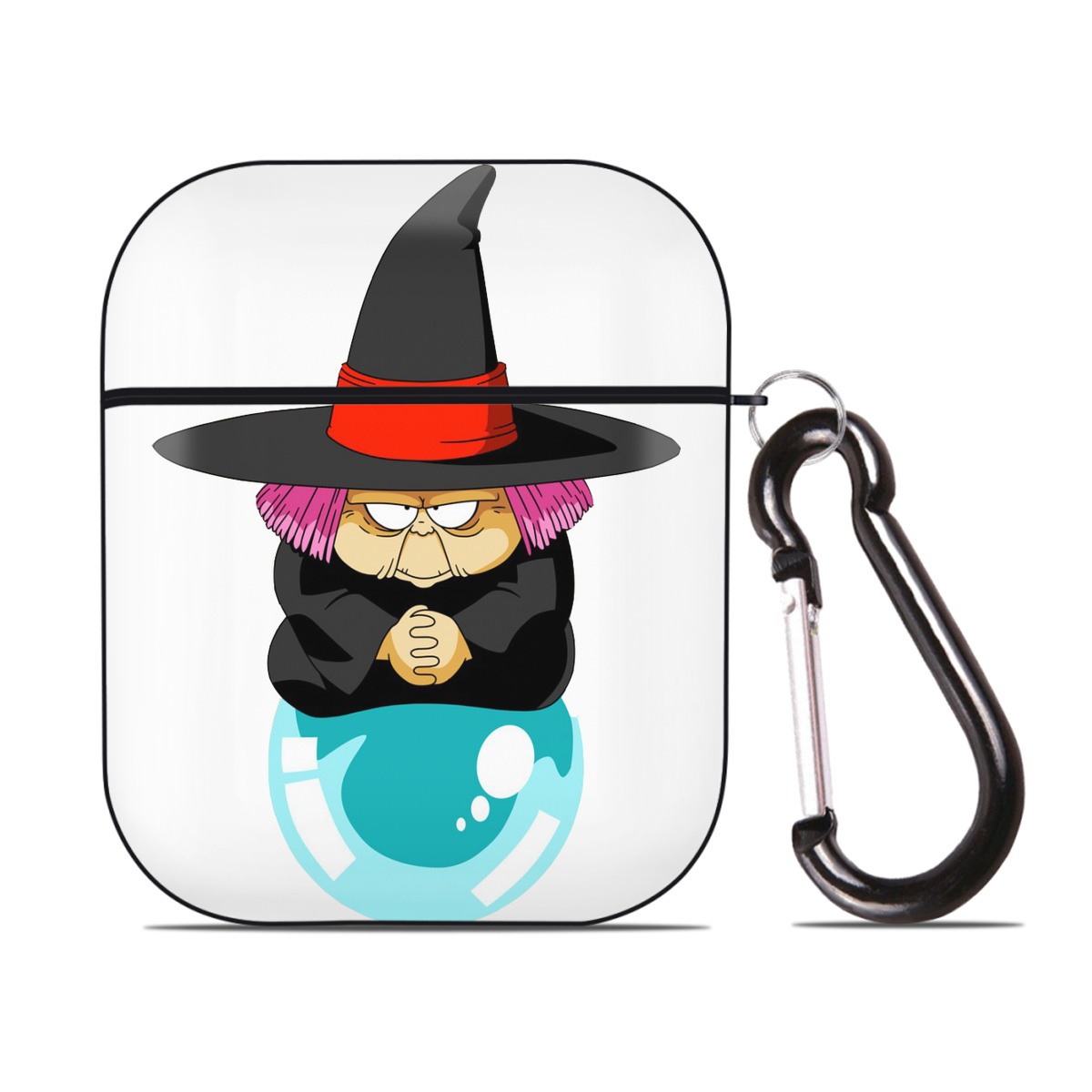 （画像用） ドラゴンボール DRAGON BALL AirPods 第2世代保護ケース ハードシェル ブラック 耐衝撃・防指紋・カラビナ付き