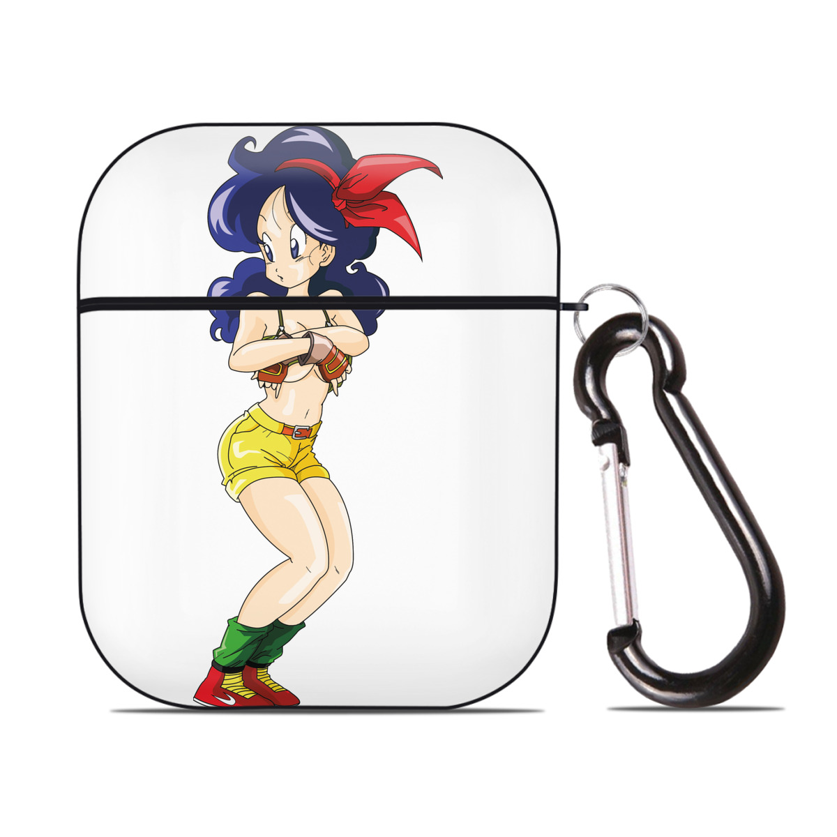 （画像用） ドラゴンボール DRAGON BALL AirPods 第2世代保護ケース ハードシェル ブラック 耐衝撃・防指紋・カラビナ付き