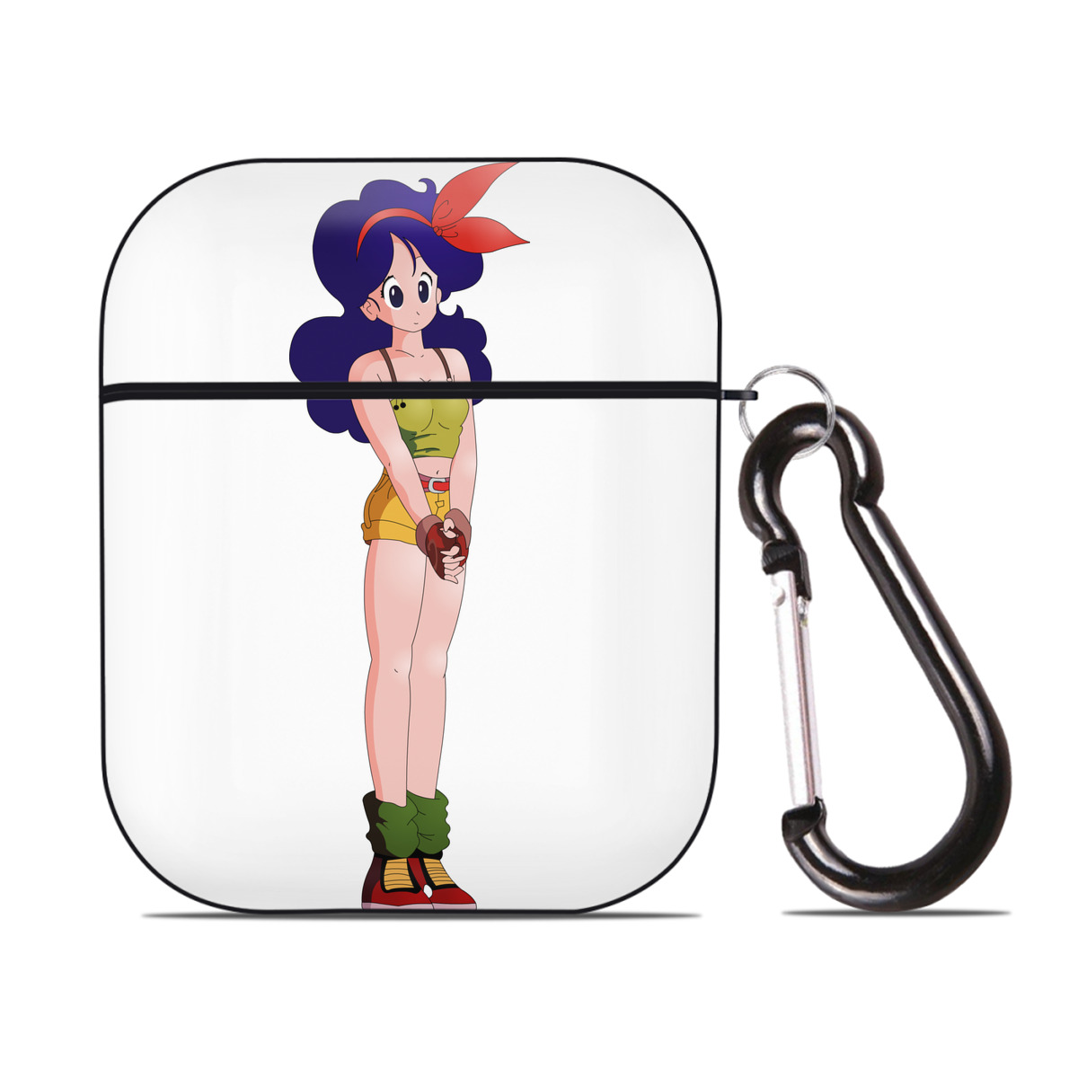 （画像用） ドラゴンボール DRAGON BALL AirPods 第2世代保護ケース ハードシェル ブラック 耐衝撃・防指紋・カラビナ付き