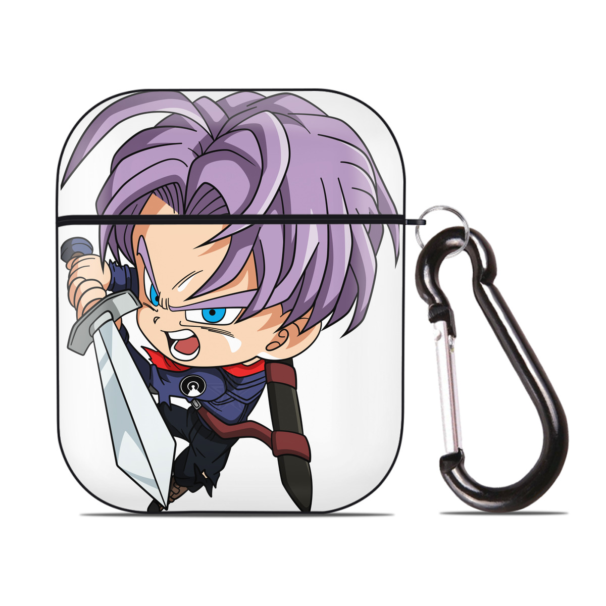 （画像用） ドラゴンボール DRAGON BALL AirPods 第2世代保護ケース ハードシェル ブラック 耐衝撃・防指紋・カラビナ付き