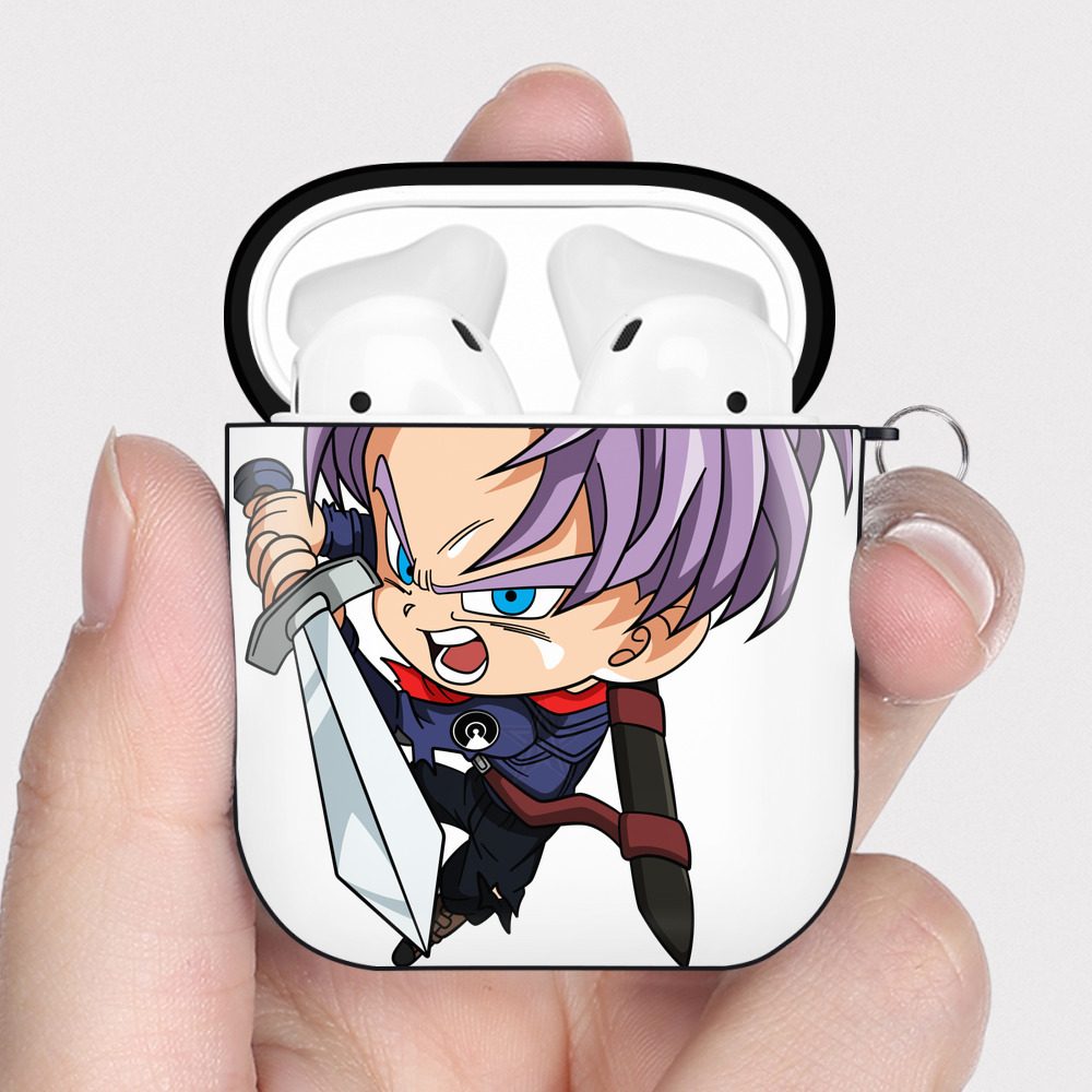 （画像用） ドラゴンボール DRAGON BALL AirPods 第2世代保護ケース ハードシェル ブラック 耐衝撃・防指紋・カラビナ付き