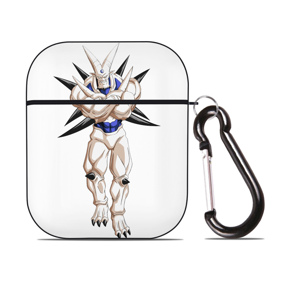 （画像用） ドラゴンボール DRAGON BALL AirPods 第2世代保護ケース ハードシェル ブラック 耐衝撃・防指紋・カラビナ付き