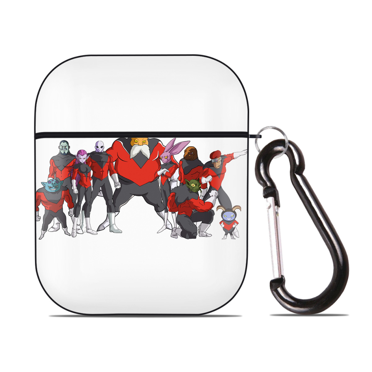 （画像用） ドラゴンボール DRAGON BALL AirPods 第2世代保護ケース ハードシェル ブラック 耐衝撃・防指紋・カラビナ付き