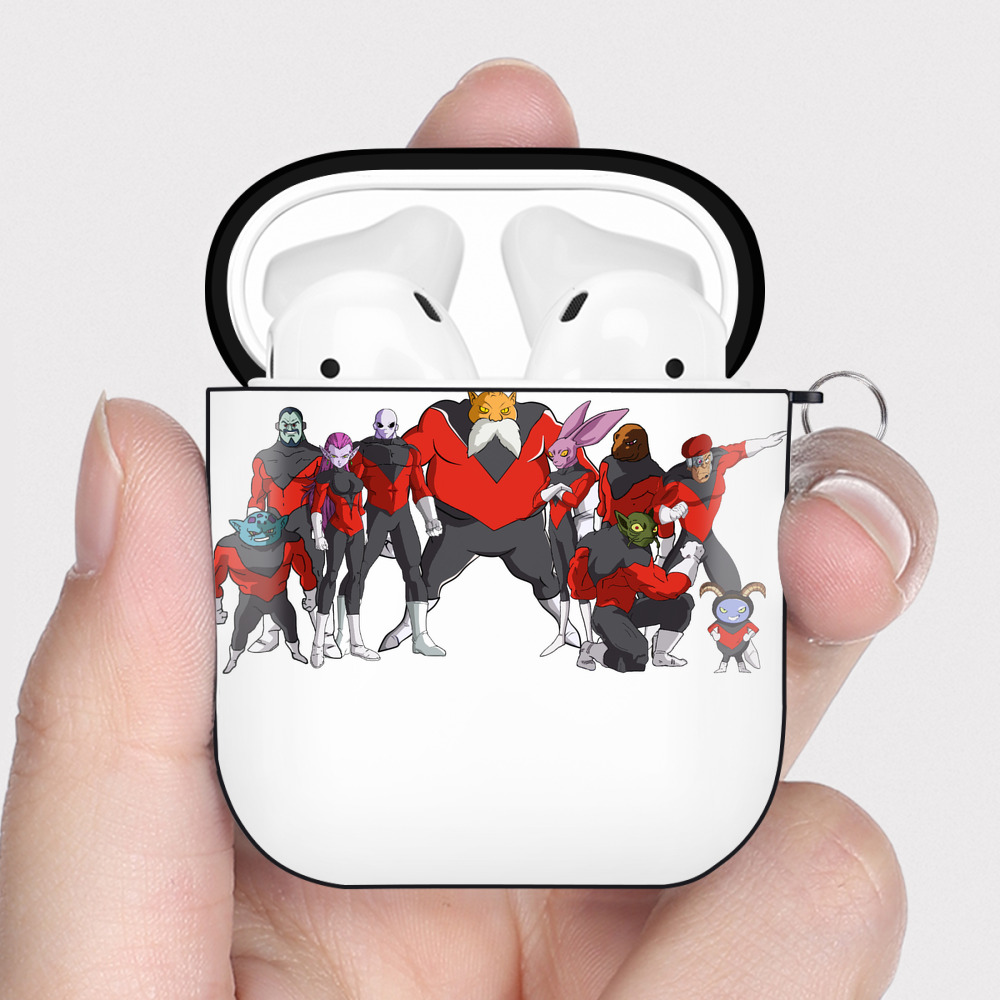 （画像用） ドラゴンボール DRAGON BALL AirPods 第2世代保護ケース ハードシェル ブラック 耐衝撃・防指紋・カラビナ付き