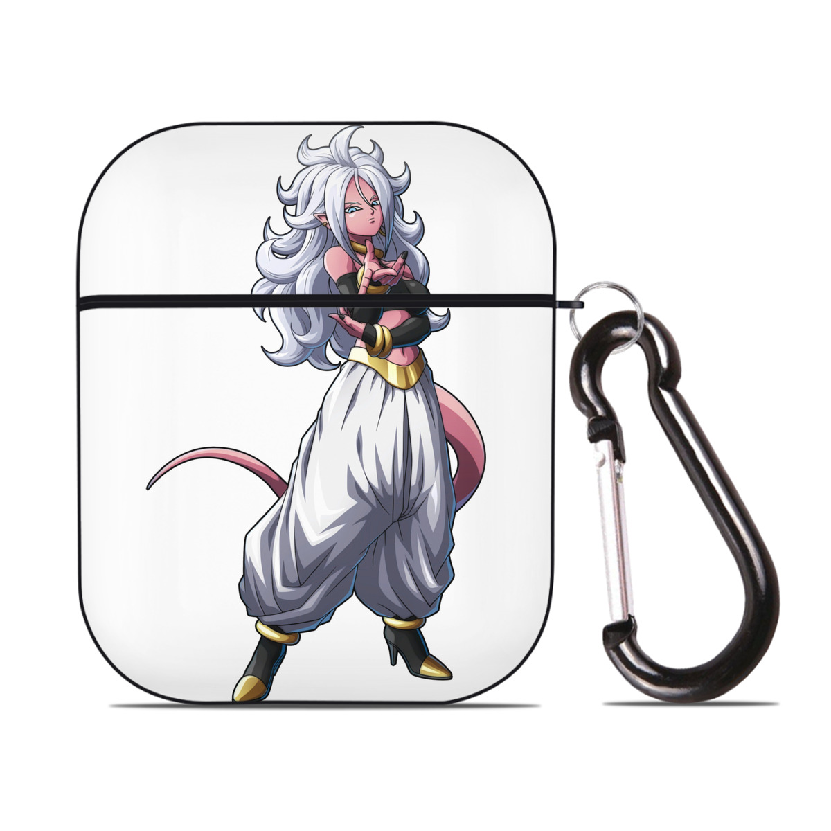 （画像用） ドラゴンボール DRAGON BALL AirPods 第2世代保護ケース ハードシェル ブラック 耐衝撃・防指紋・カラビナ付き
