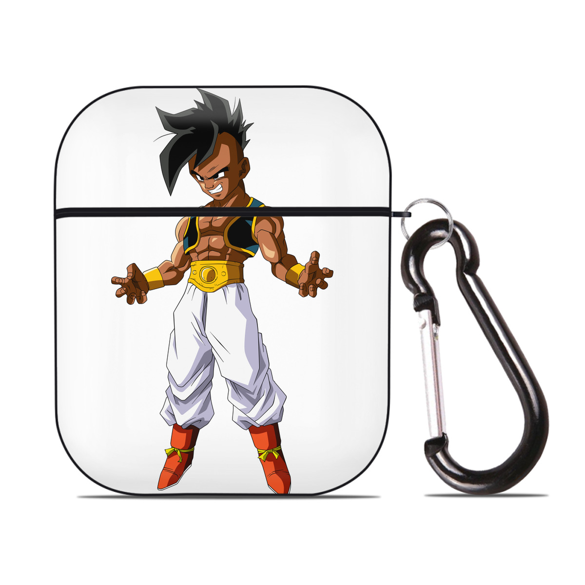 （画像用） ドラゴンボール DRAGON BALL AirPods 第2世代保護ケース ハードシェル ブラック 耐衝撃・防指紋・カラビナ付き