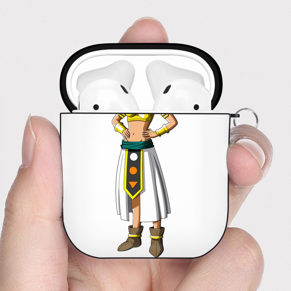 （画像用） ドラゴンボール DRAGON BALL AirPods 第2世代保護ケース ハードシェル ブラック 耐衝撃・防指紋・カラビナ付き