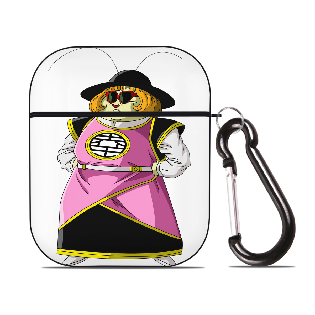 （画像用） ドラゴンボール DRAGON BALL AirPods 第2世代保護ケース ハードシェル ブラック 耐衝撃・防指紋・カラビナ付き
