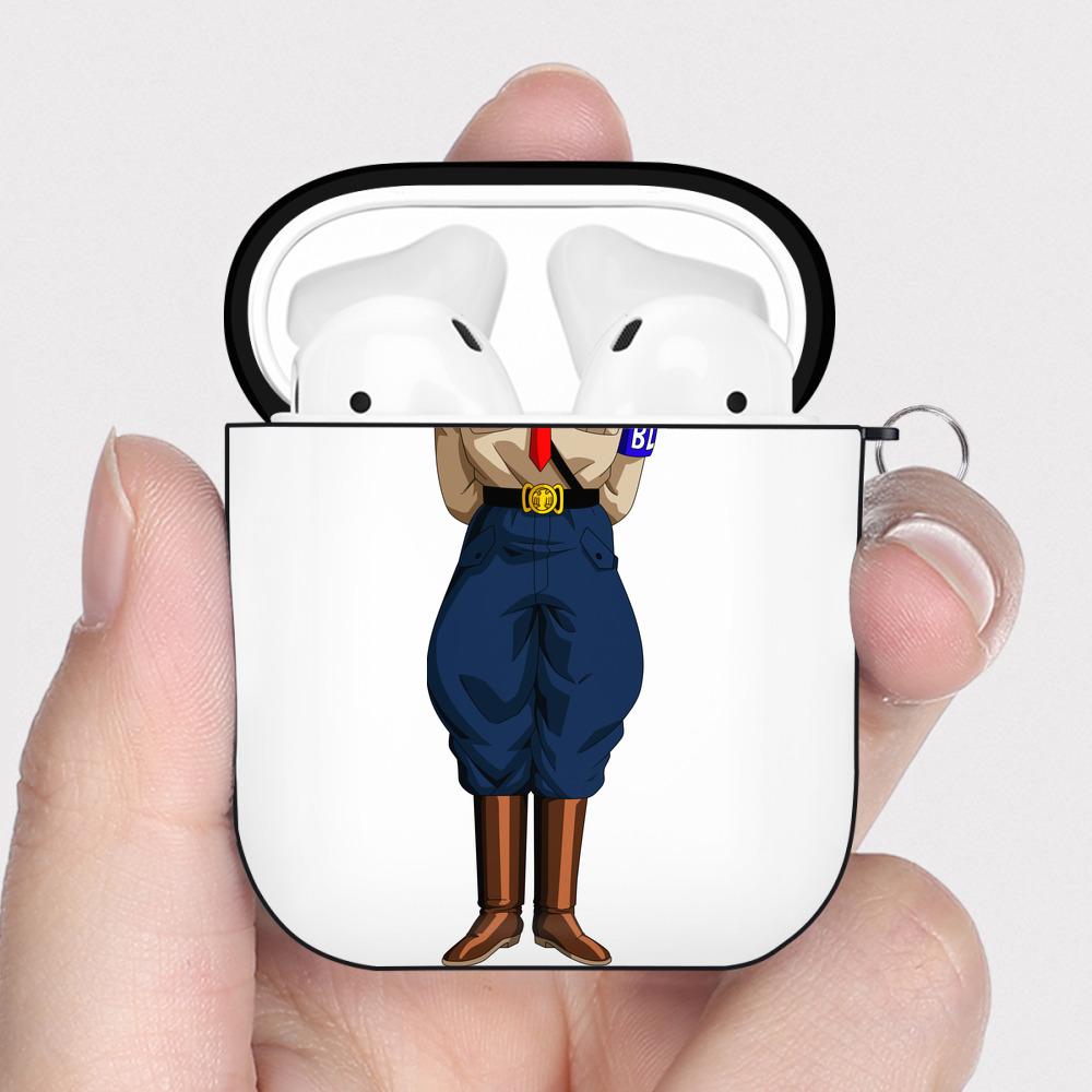 （画像用） ドラゴンボール DRAGON BALL AirPods 第2世代保護ケース ハードシェル ブラック 耐衝撃・防指紋・カラビナ付き