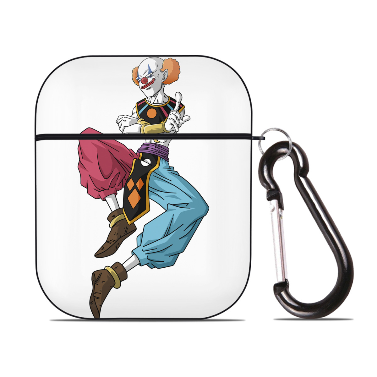 （画像用） ドラゴンボール DRAGON BALL AirPods 第2世代保護ケース ハードシェル ブラック 耐衝撃・防指紋・カラビナ付き