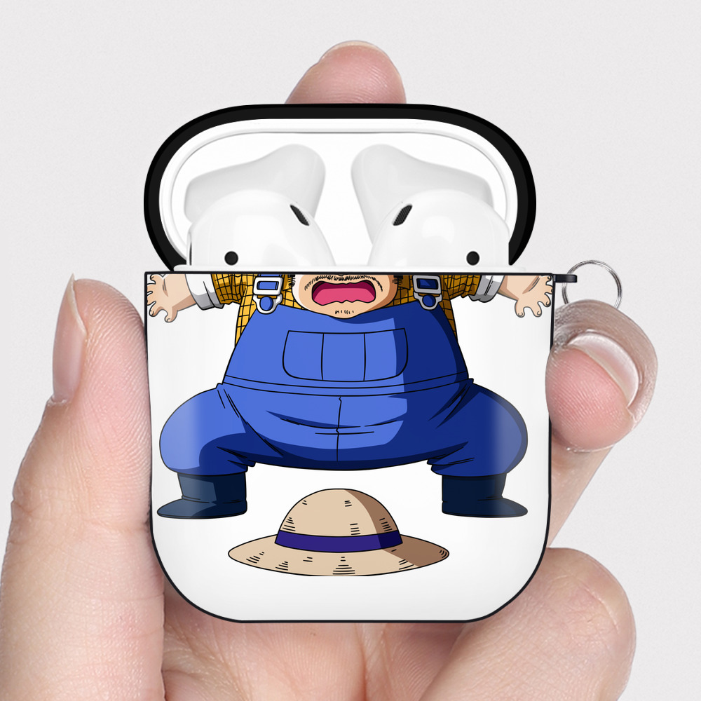 （画像用） ドラゴンボール DRAGON BALL AirPods 第2世代保護ケース ハードシェル ブラック 耐衝撃・防指紋・カラビナ付き