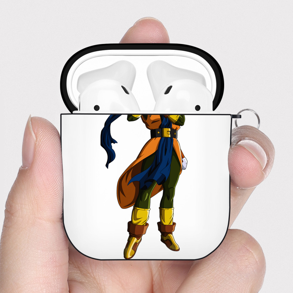 （画像用） ドラゴンボール DRAGON BALL AirPods 第2世代保護ケース ハードシェル ブラック 耐衝撃・防指紋・カラビナ付き