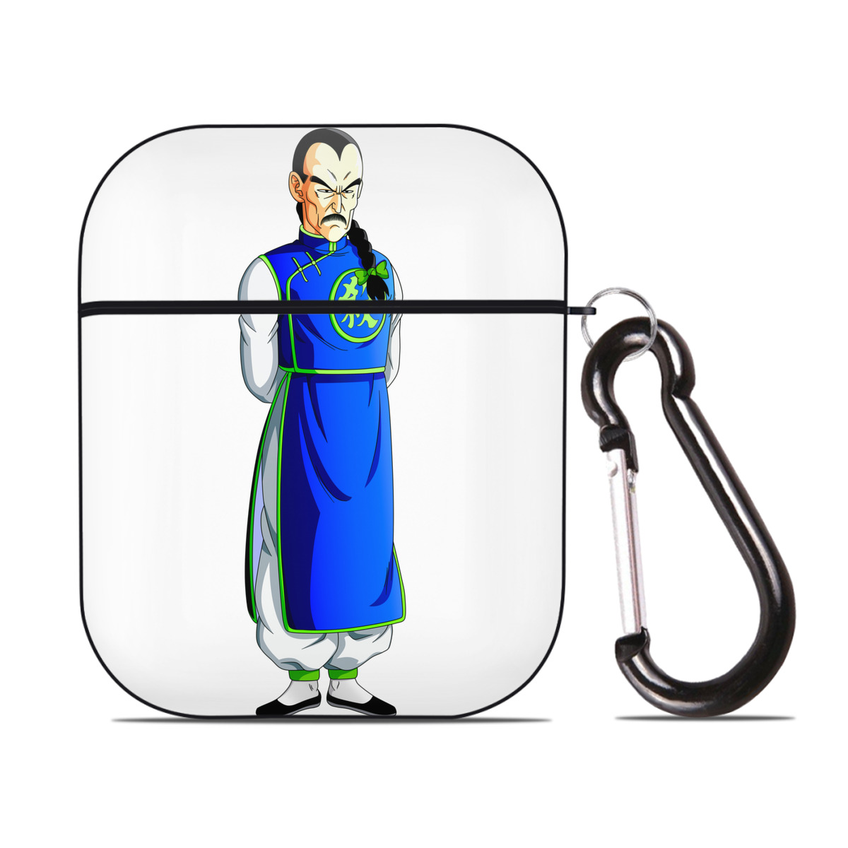 （画像用） ドラゴンボール DRAGON BALL AirPods 第2世代保護ケース ハードシェル ブラック 耐衝撃・防指紋・カラビナ付き