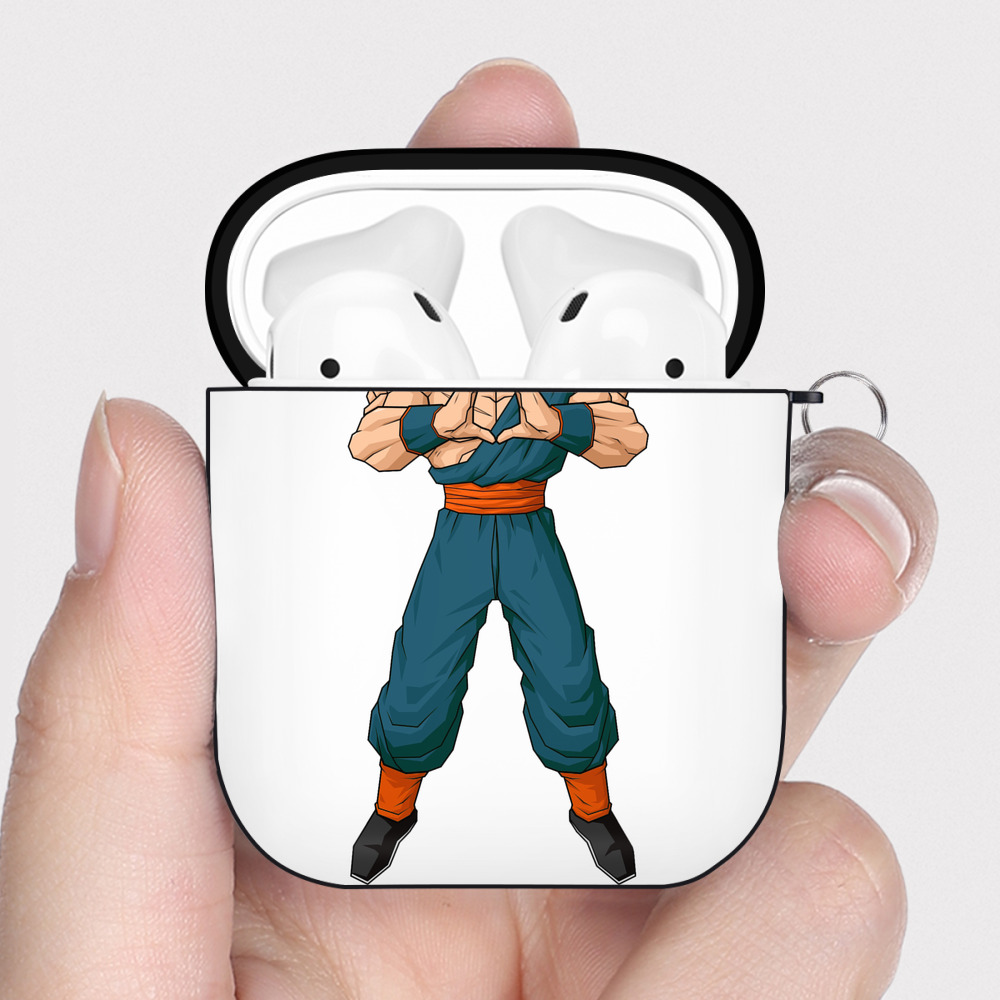 （画像用） ドラゴンボール DRAGON BALL AirPods 第2世代保護ケース ハードシェル ブラック 耐衝撃・防指紋・カラビナ付き
