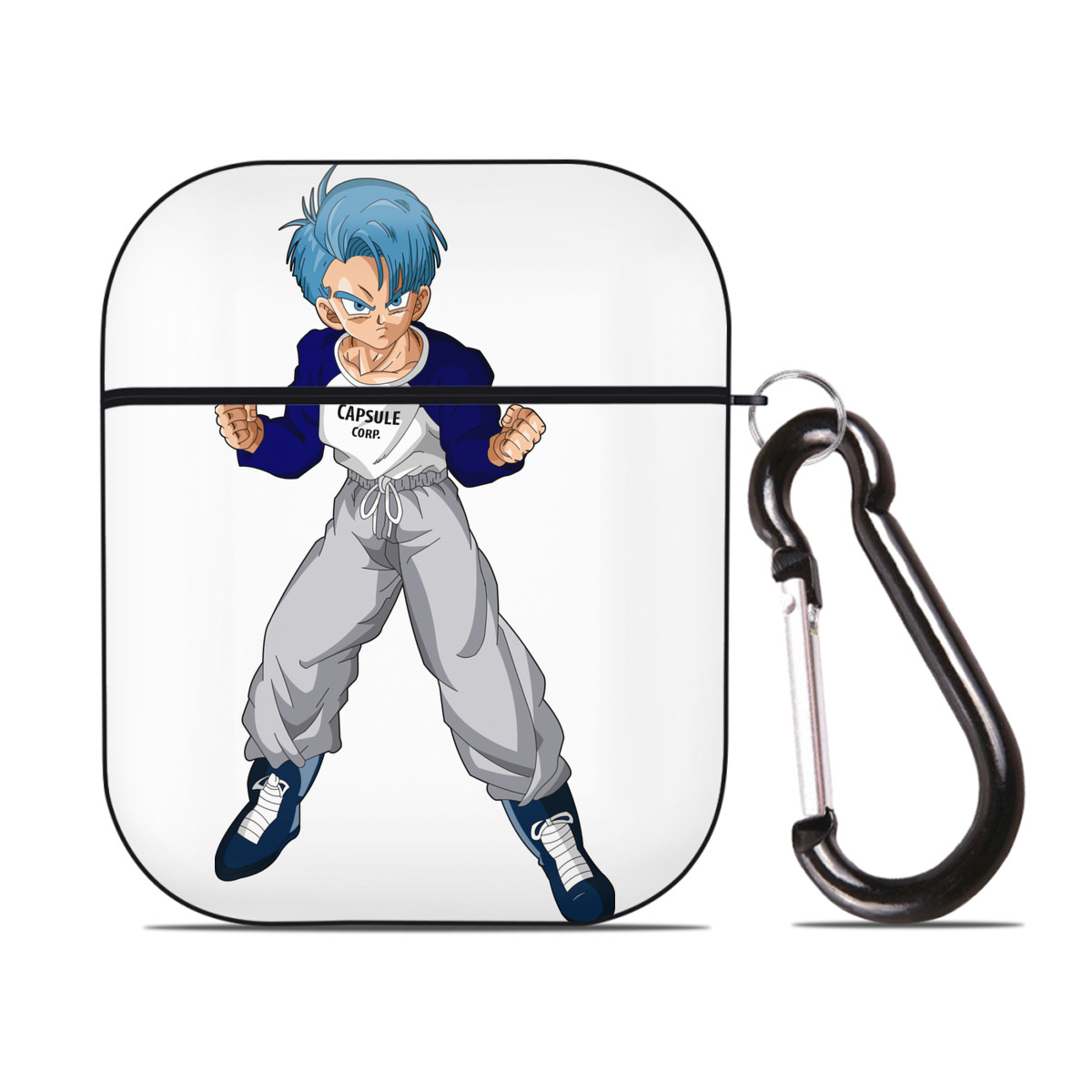 （画像用） ドラゴンボール DRAGON BALL AirPods 第2世代保護ケース ハードシェル ブラック 耐衝撃・防指紋・カラビナ付き