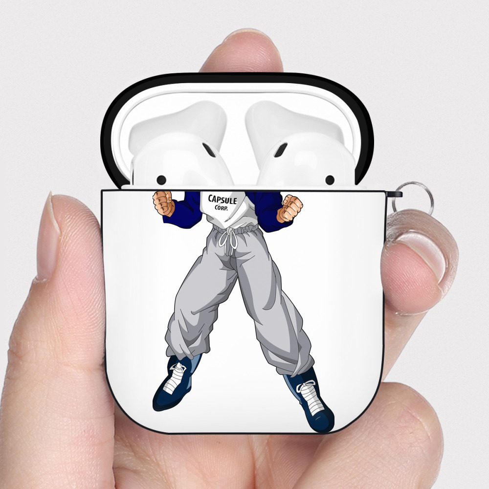 （画像用） ドラゴンボール DRAGON BALL AirPods 第2世代保護ケース ハードシェル ブラック 耐衝撃・防指紋・カラビナ付き