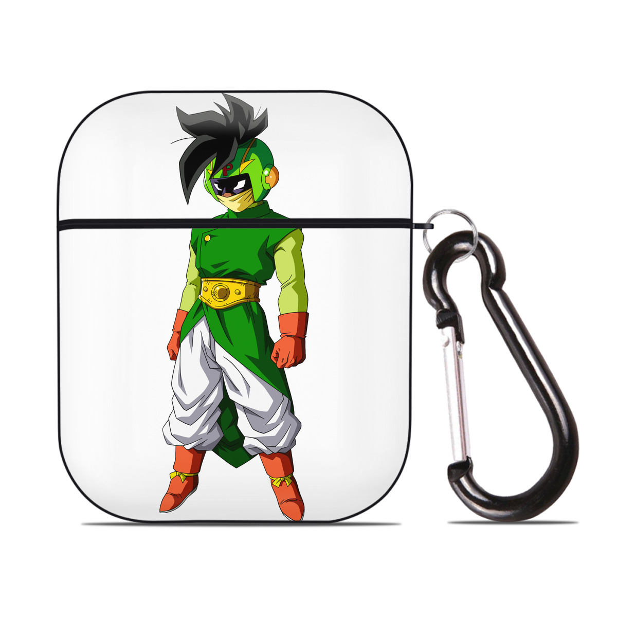 （画像用） ドラゴンボール DRAGON BALL AirPods 第2世代保護ケース ハードシェル ブラック 耐衝撃・防指紋・カラビナ付き