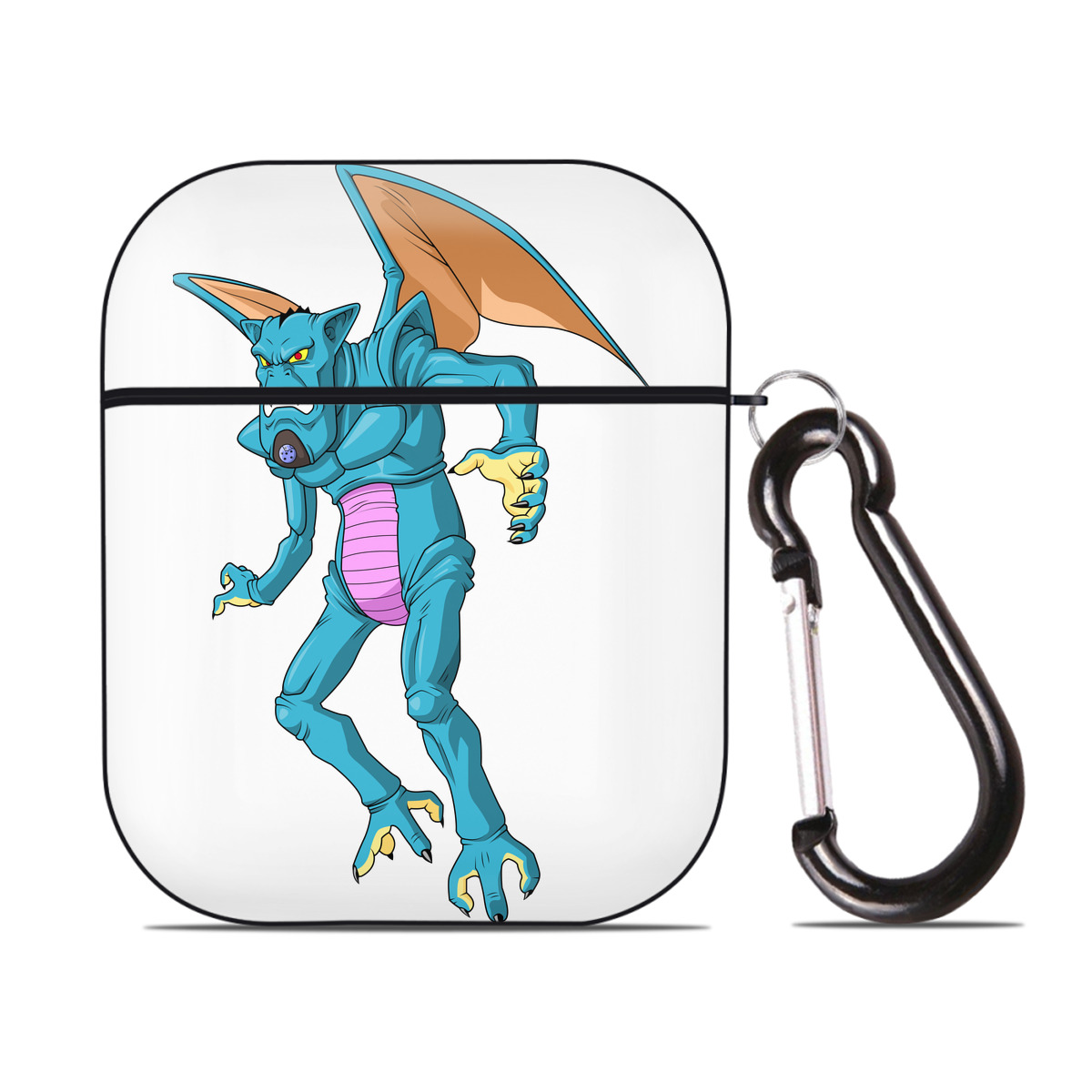（画像用） ドラゴンボール DRAGON BALL AirPods 第2世代保護ケース ハードシェル ブラック 耐衝撃・防指紋・カラビナ付き